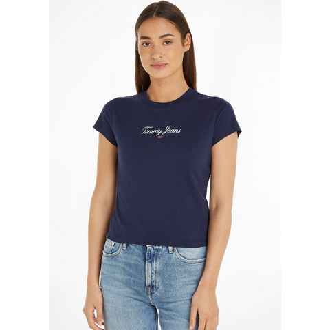 Tommy Jeans T-Shirt TJW BBY ESSENTIAL LOGO 1 SS mit Tommy Jeans Labeldruck