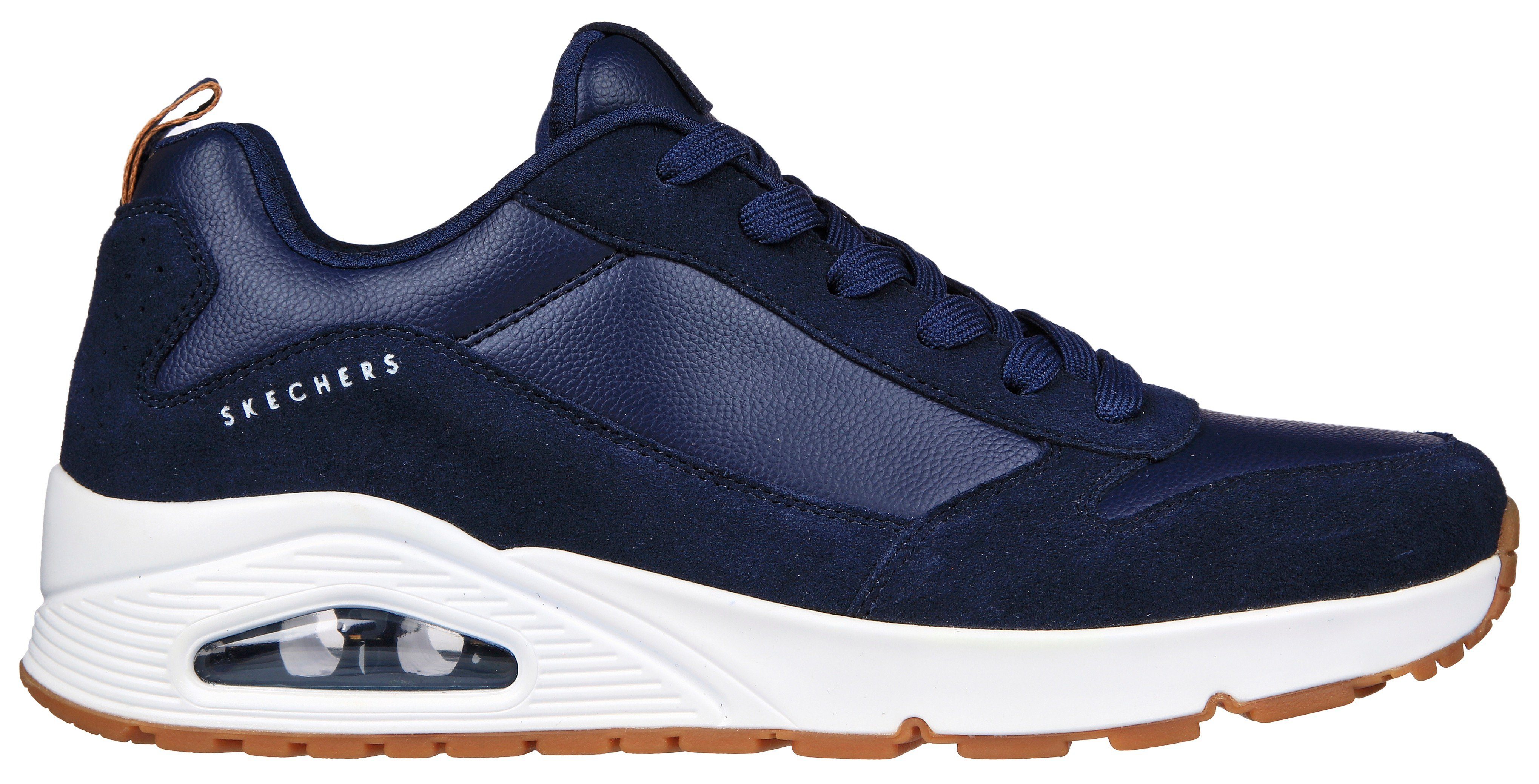 Skechers Uno Stacre Sneaker mit Luftkammernsohle, Freizeitschuh, Halbschuh, Schnürschuh – Bild 3 von 5