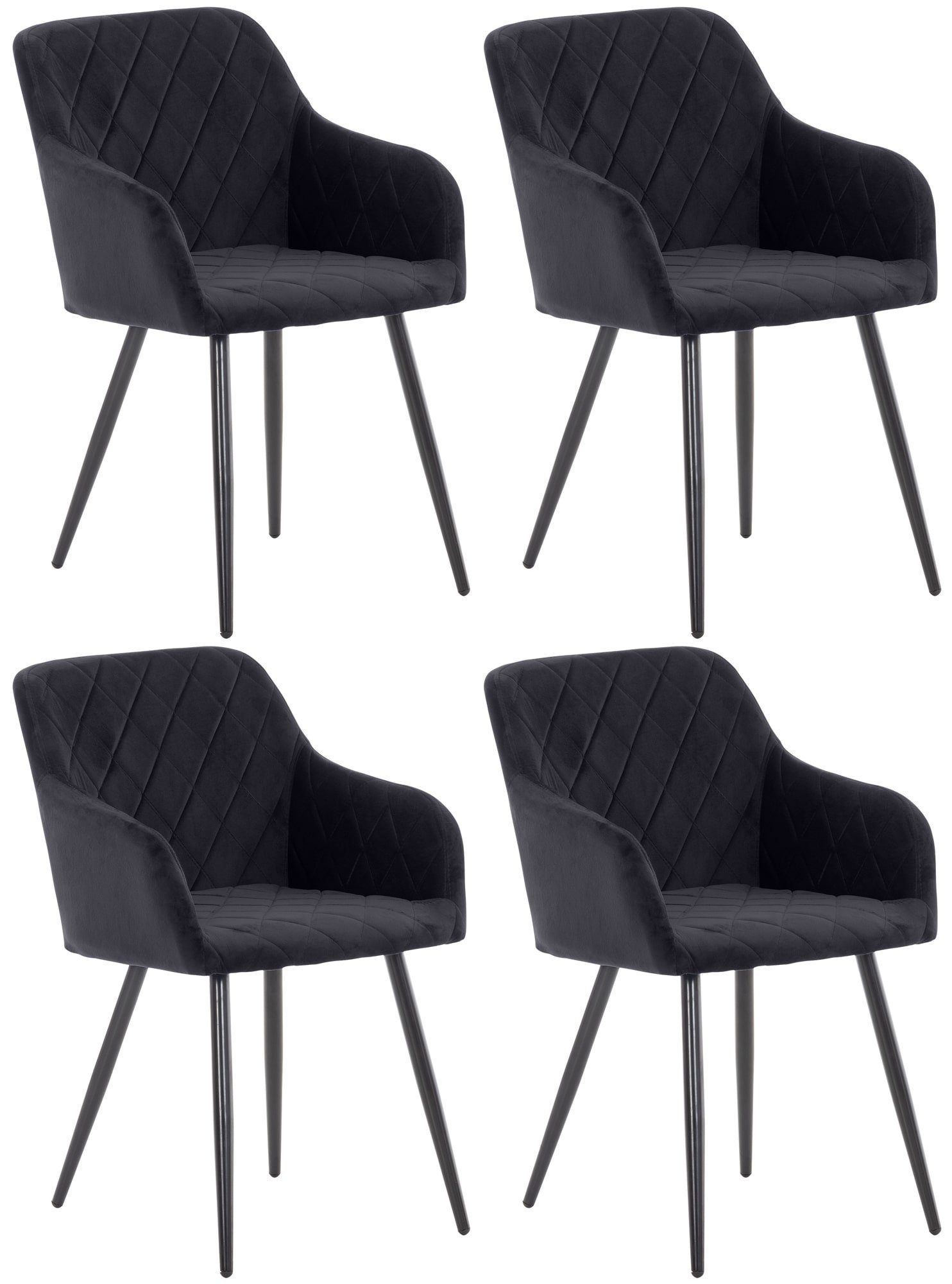 CLP Küchenstuhl Shila (4er Set), Metall, günstig online kaufen