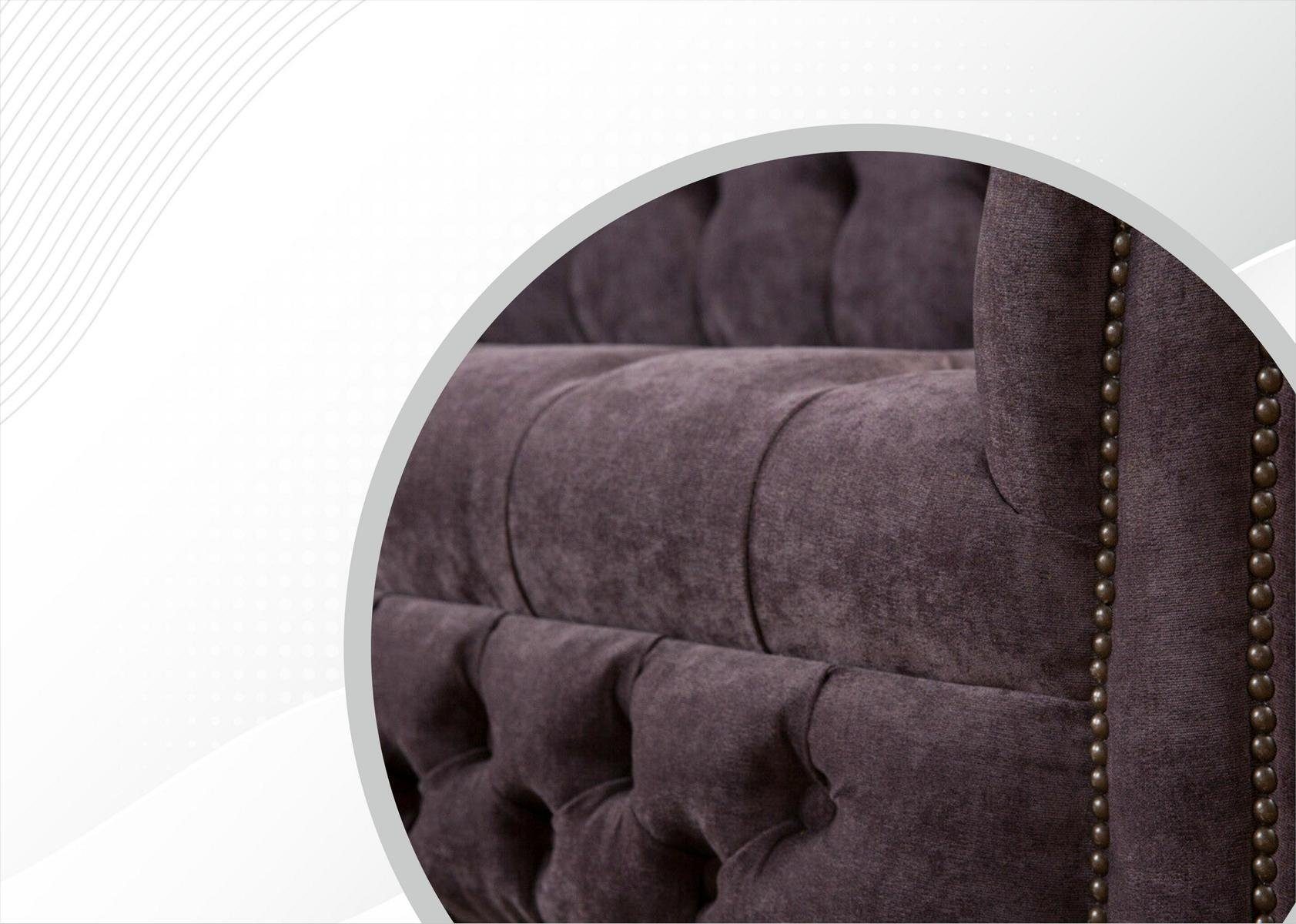 JVmoebel Sofa xxl Big Europe 265cm Sitzer Couch Leder, Polster Sofa in Made Chesterfield Sofas 4