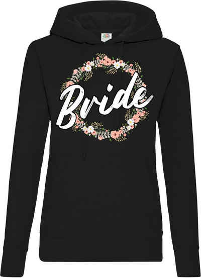 Youth Designz Kapuzenpullover Bride Damen Hoodie Pullover mit tollem Hochzeits Frontaufdruck