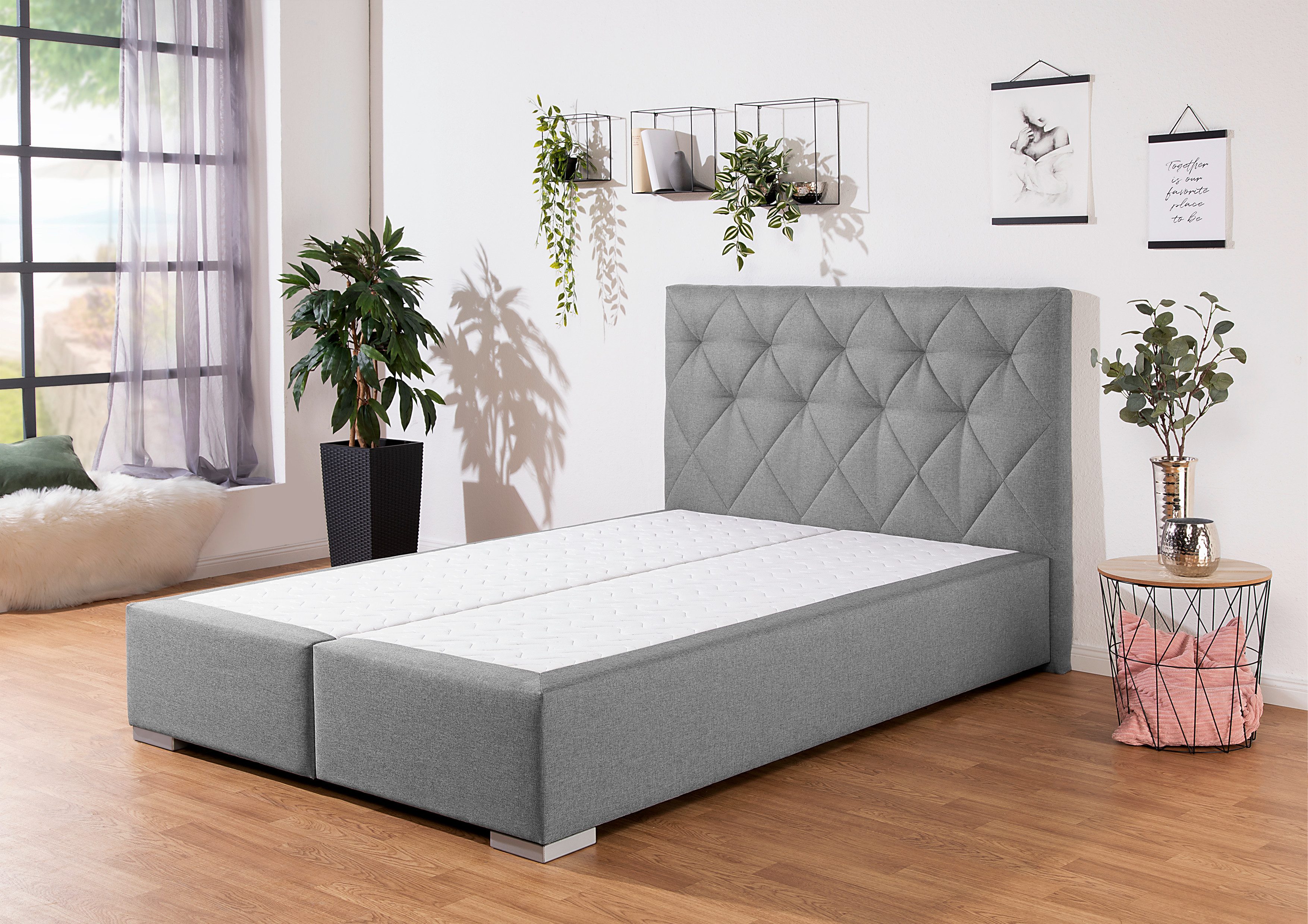 Home affaire Boxbett Tynan, wahlweise mit Bettkasten, in H2, H3 & H4 erhältilich