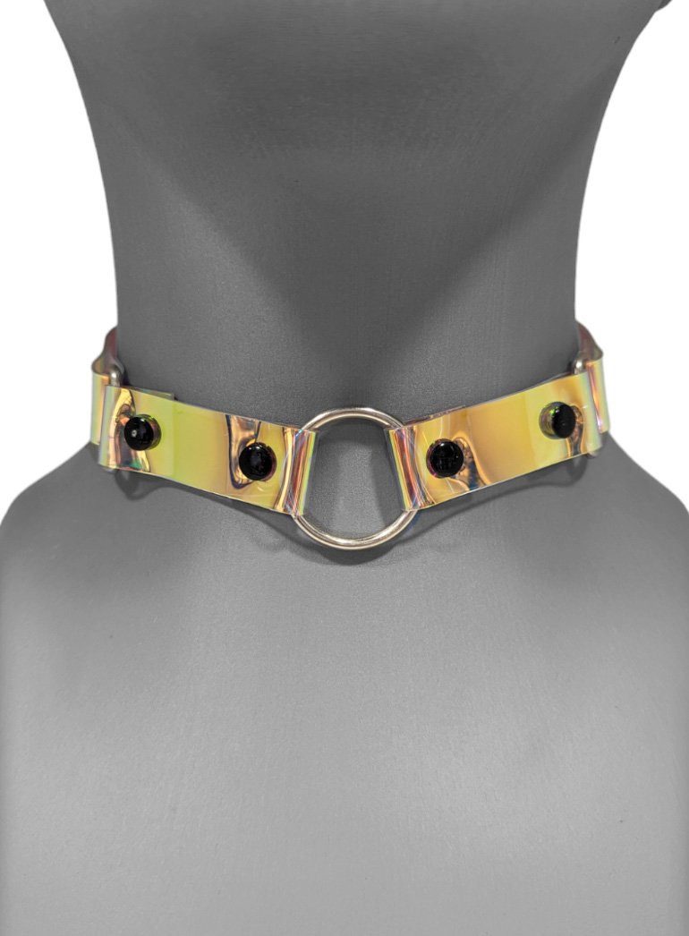 Metamorph Textilband Halsband Golden Mirror, Choker mit speziellem Glanzeffekt