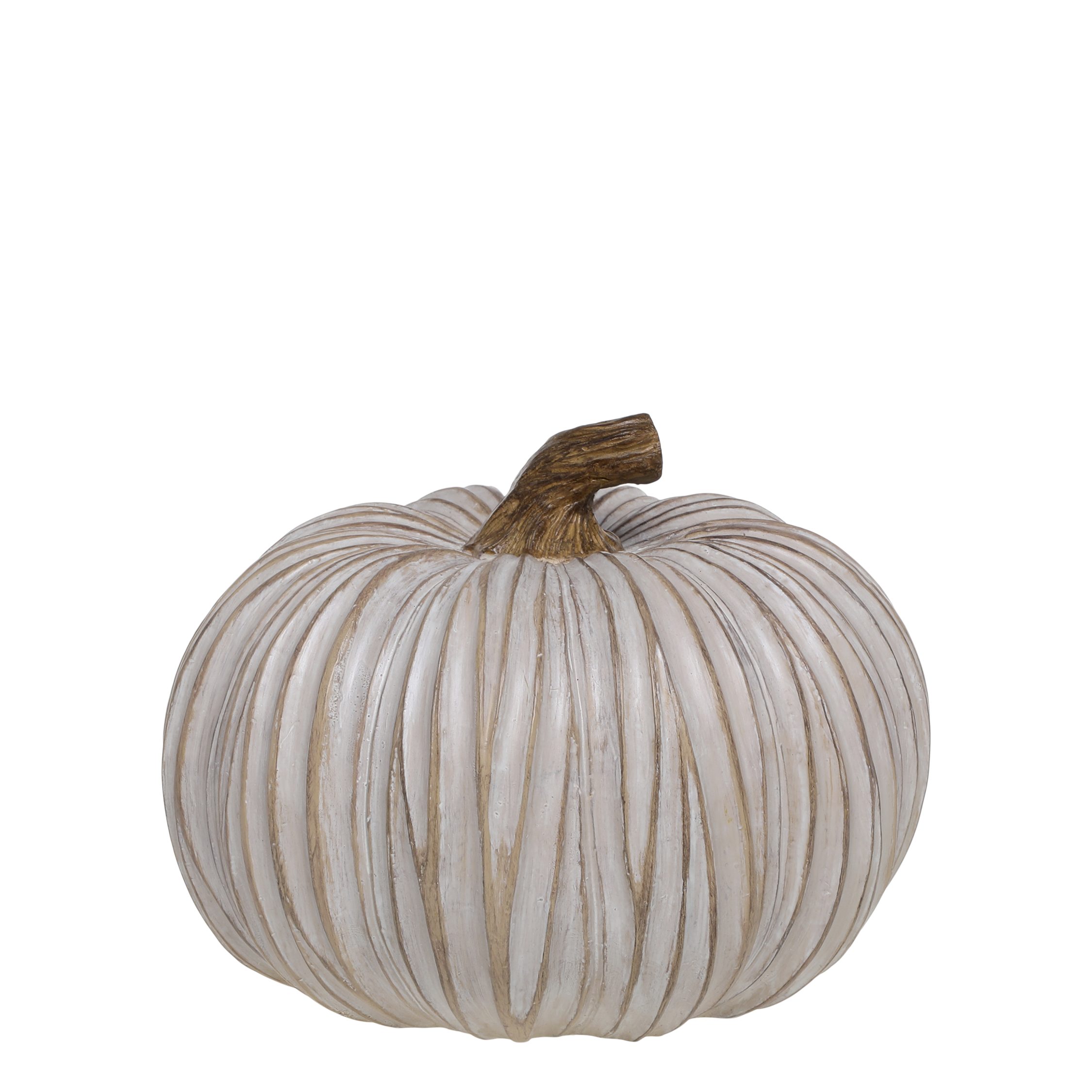 Dekofigur Chic Antique Deko Kürbis latte mit gold H15 D20 cm Poly