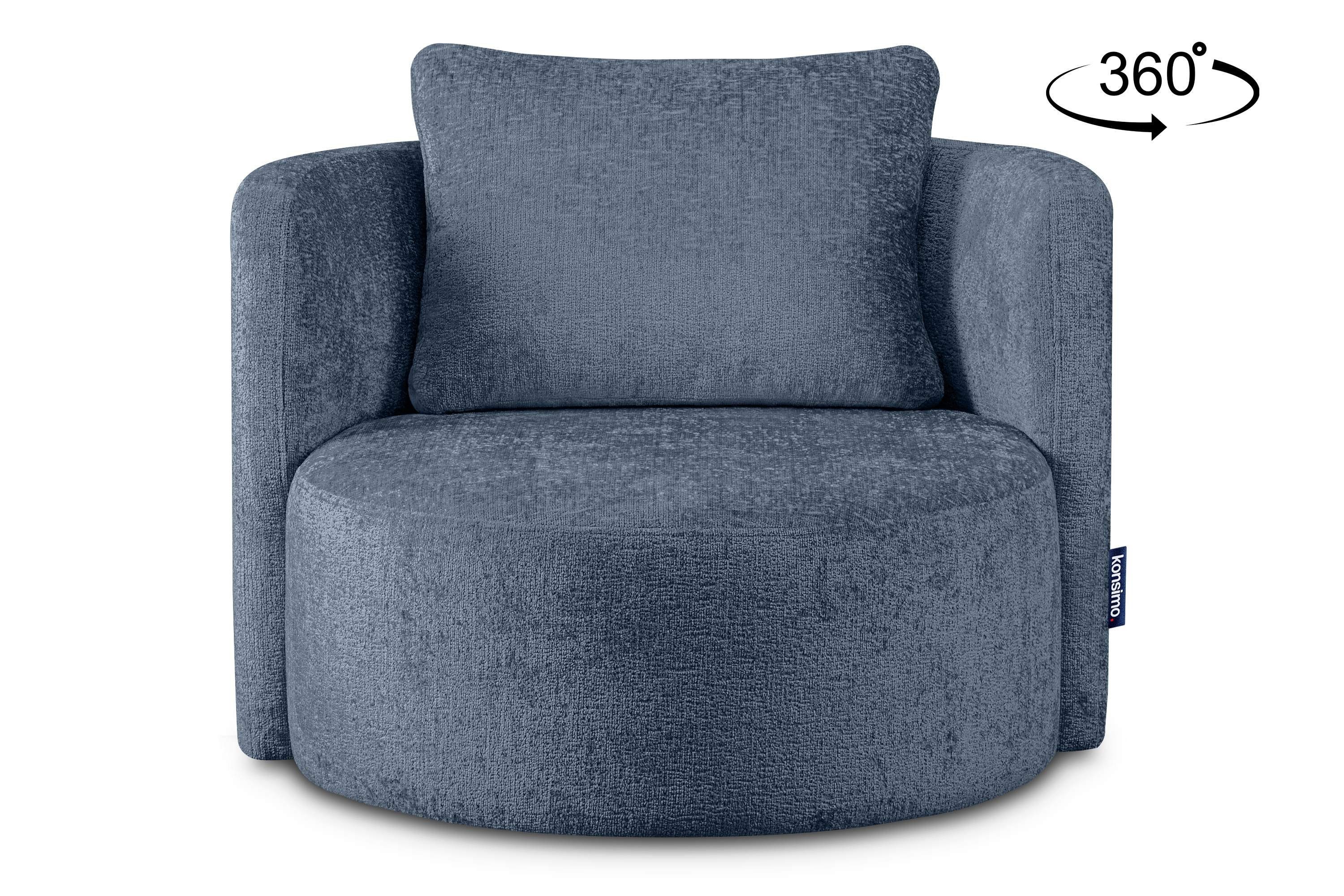 KONSIMO® Drehsessel Loungesessel RAGGI, mit 360° günstig online kaufen