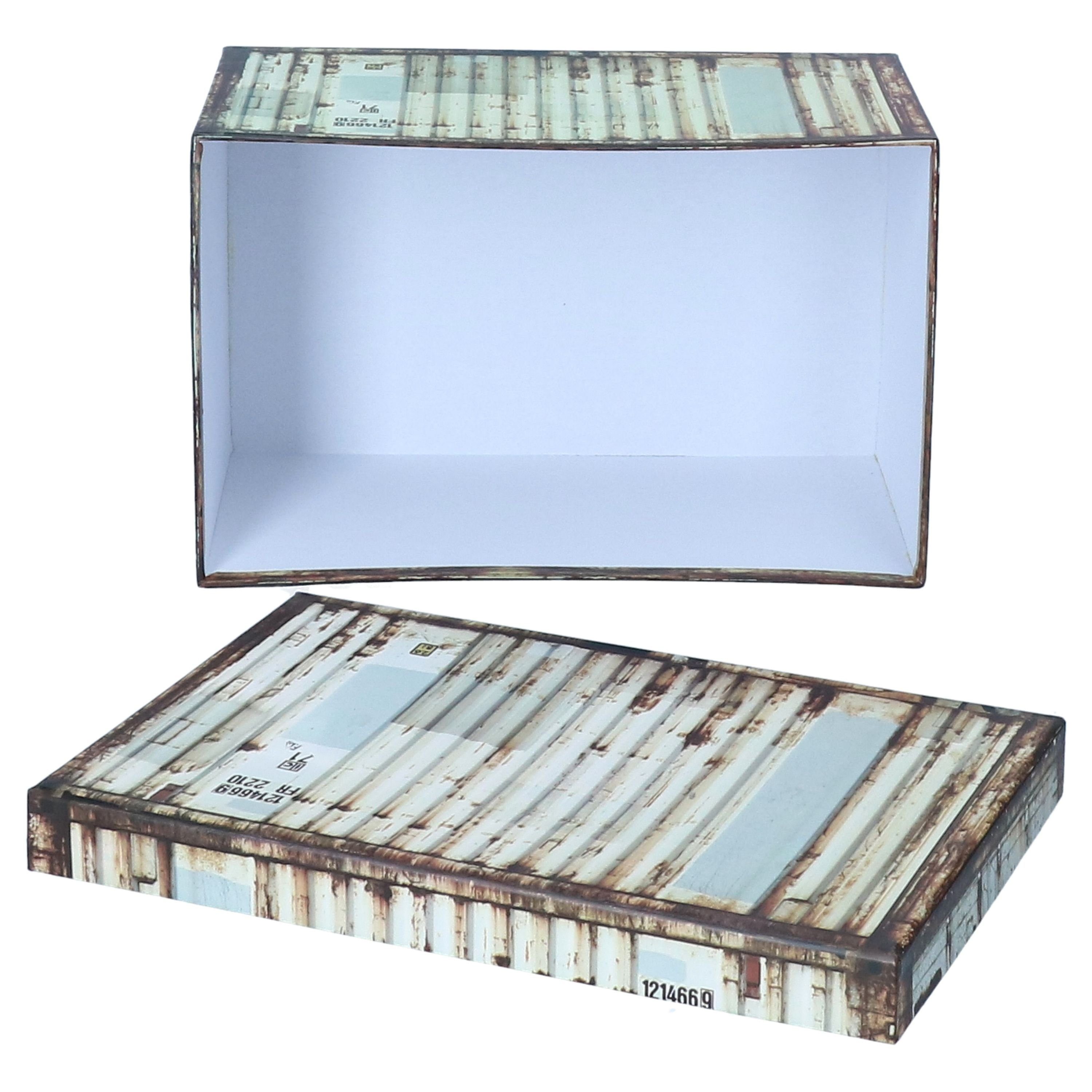 MamboCat Aufbewahrungskorb 6tlg Set Pappboxen Größen verschiedene Geschenkboxen bunt Container