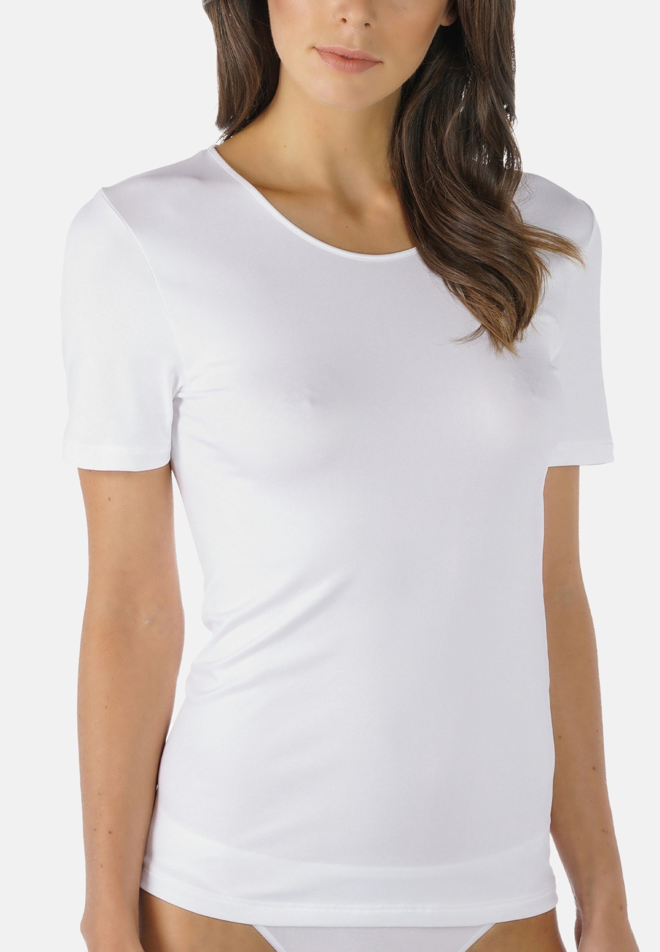 Mey Unterhemd Emotion (1-St) Unterhemd / Shirt Kurzarm - Ohne störende Seitennähte Weiß | 