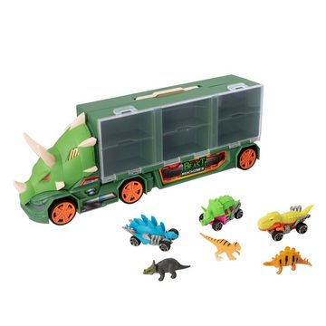 HTI Spielzeug-Transporter Teamsterz Dino Transporter inkl 3 Beast Machines Rennautos, plus 3 Dino-Figuren
