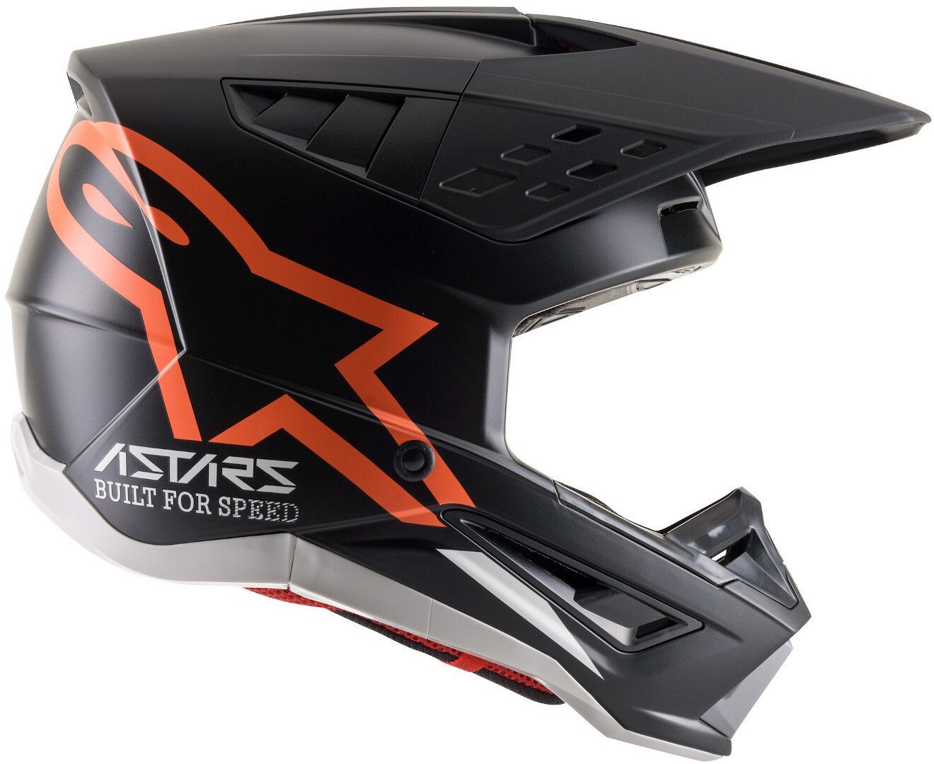 Alpinestars Motocrosshelm S-M5 Compass Motocross Helm, Notfallsystem-Polsterung (EQRS)
