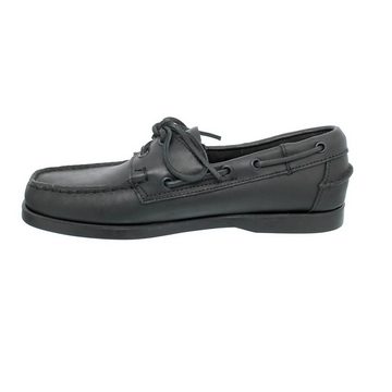 Sebago Docksides, Full-Grain Leather (Glattleder), total black, Men 7000H00- Bootsschuh