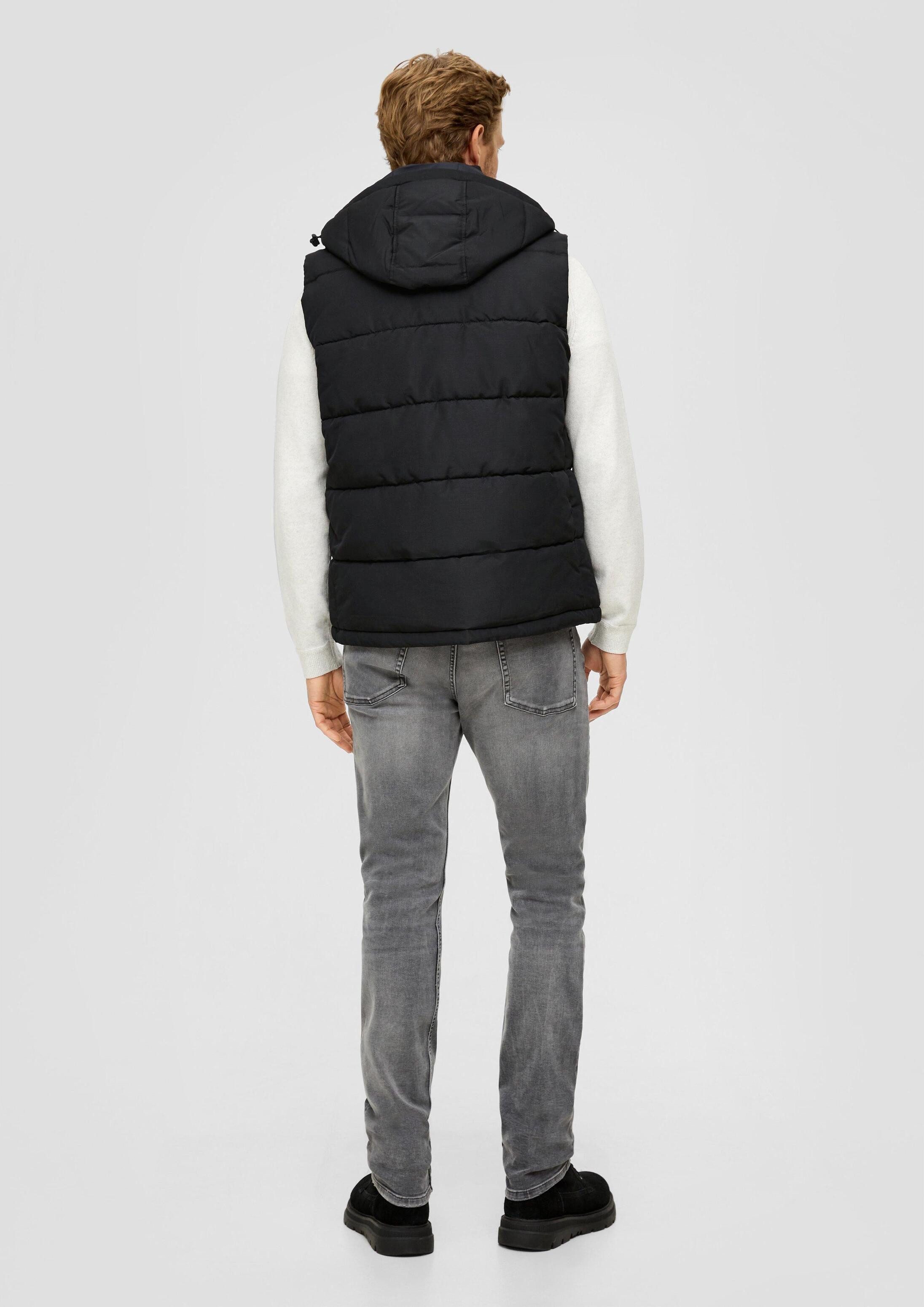 s.Oliver Outdoorjacke Outdoor-Weste Steppweste mit abnehmbarer Kapuze