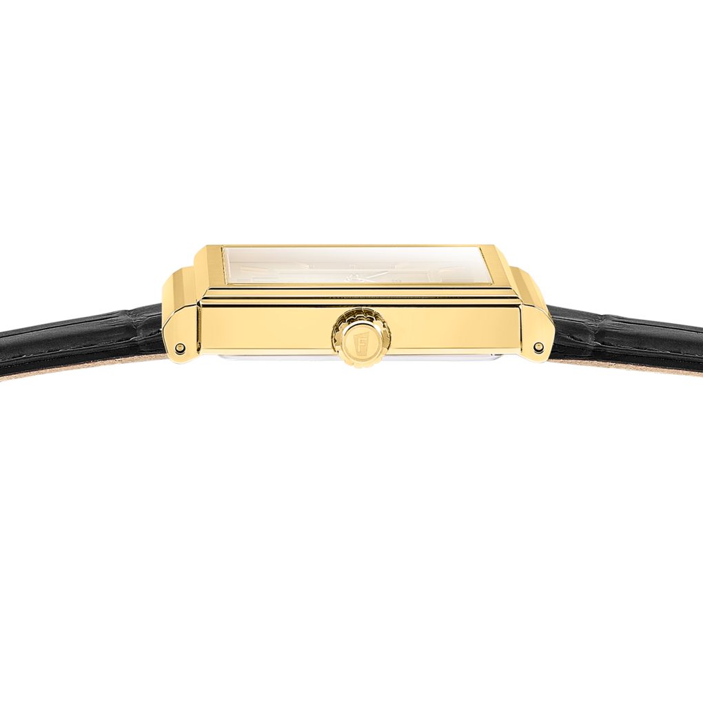 Festina Quarzuhr On the Square F20776_1, Armbanduhr, Damenuhr, Herrenuhr, Lederarmband, analog
