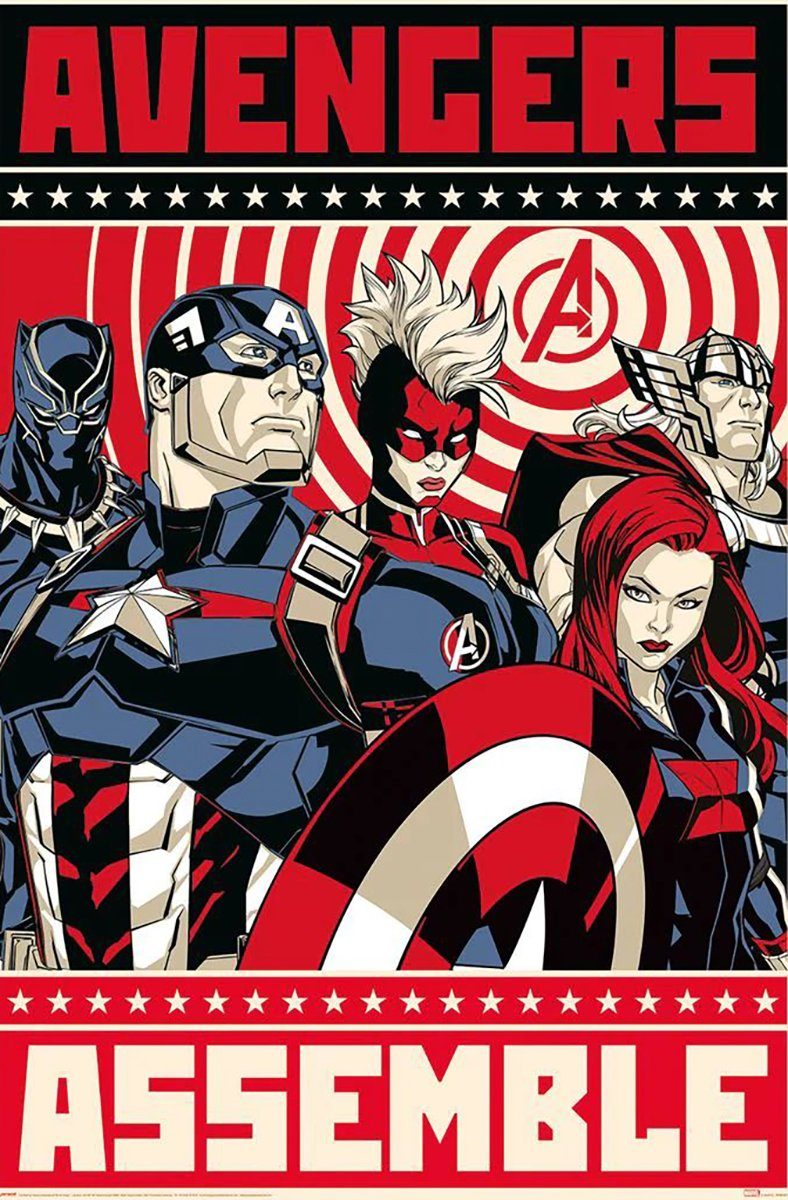 PYRAMID Poster Marvel Avengers Poster Avengers Assemble 61 x 91,5 cm