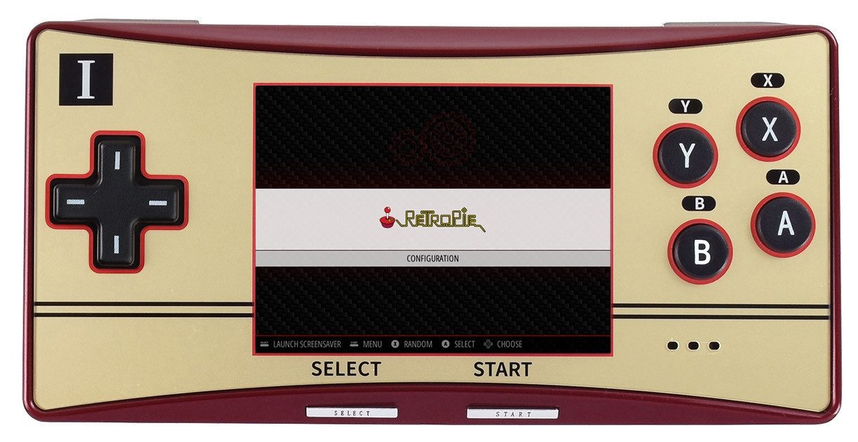 Waveshare GPM280 Tragbare Spielkonsole, CM4-basiert Barebone-PC