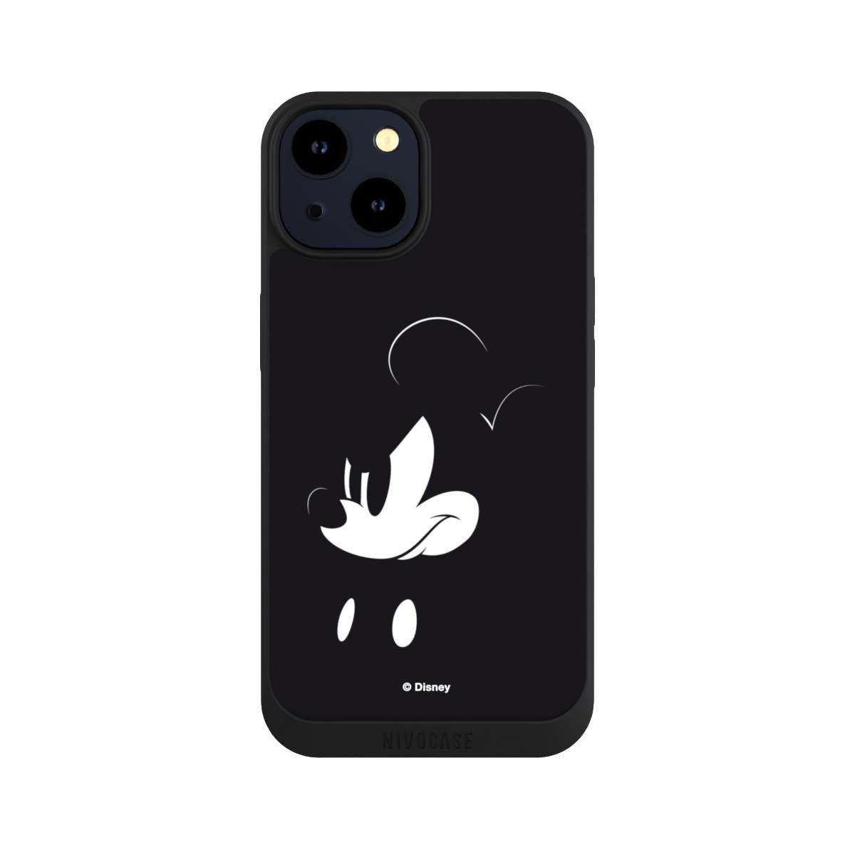 NIVOCASE Handyhülle Mickey Mouse Offizielles Lizenzprodukt Disney Mickey Mouse - Mad, Apple iPhone 14 Handyhülle Hülle NIVOpure Case Schwarz