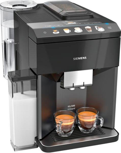 SIEMENS Kaffeevollautomat EQ.5 500 integral TQ505D09, einfache Bedienung,  integrierter Milchbehälter, zwei Tassen gleichzeitig online kaufen | OTTO