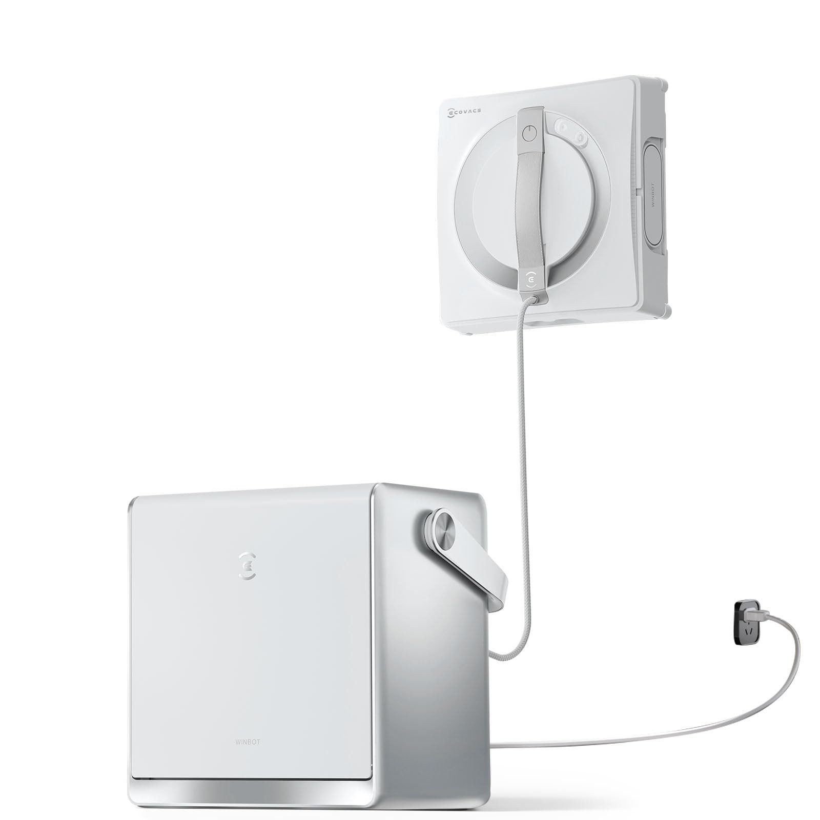 ECOVACS Fensterputzroboter WINBOT W2 PRO OMNI, Intelligente, unterbrechungsfreie Fensterreinigung, mit 7 Modi, automatischer Nachladung & innovativer Randerkennung