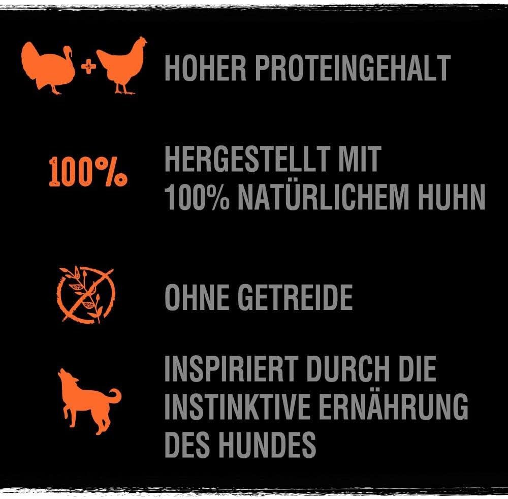 CRAVE CRAVE™ Hund Schale Pastete mit Huhn und Truthahn 3 x 7 x 150g, Nassfutter für: Hunde