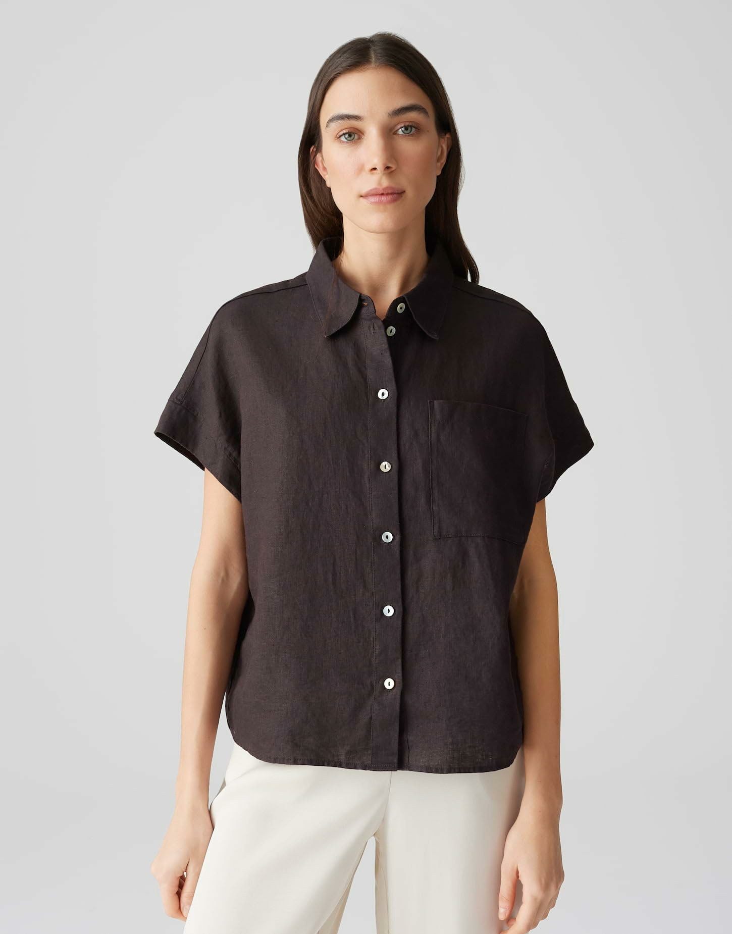 OPUS Kurzarmbluse Kurzarmbluse für Damen (1-tlg)