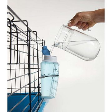 PETGARD Wasserspender Trinkflasche Nagertränke, Kleintiertränke Nippeltränke SOURCE 1000 ml blau