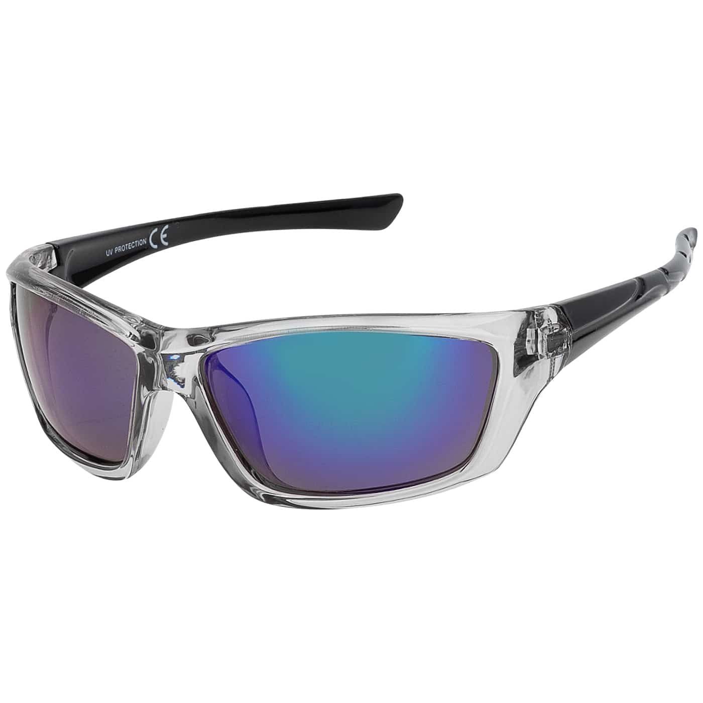 BEZLIT Eyewear Sportbrille Moderne Designer oder mit gelb-rot grün-blauen (1-St), blau, Damen schwarz, Sonnenbrille, Linsen
