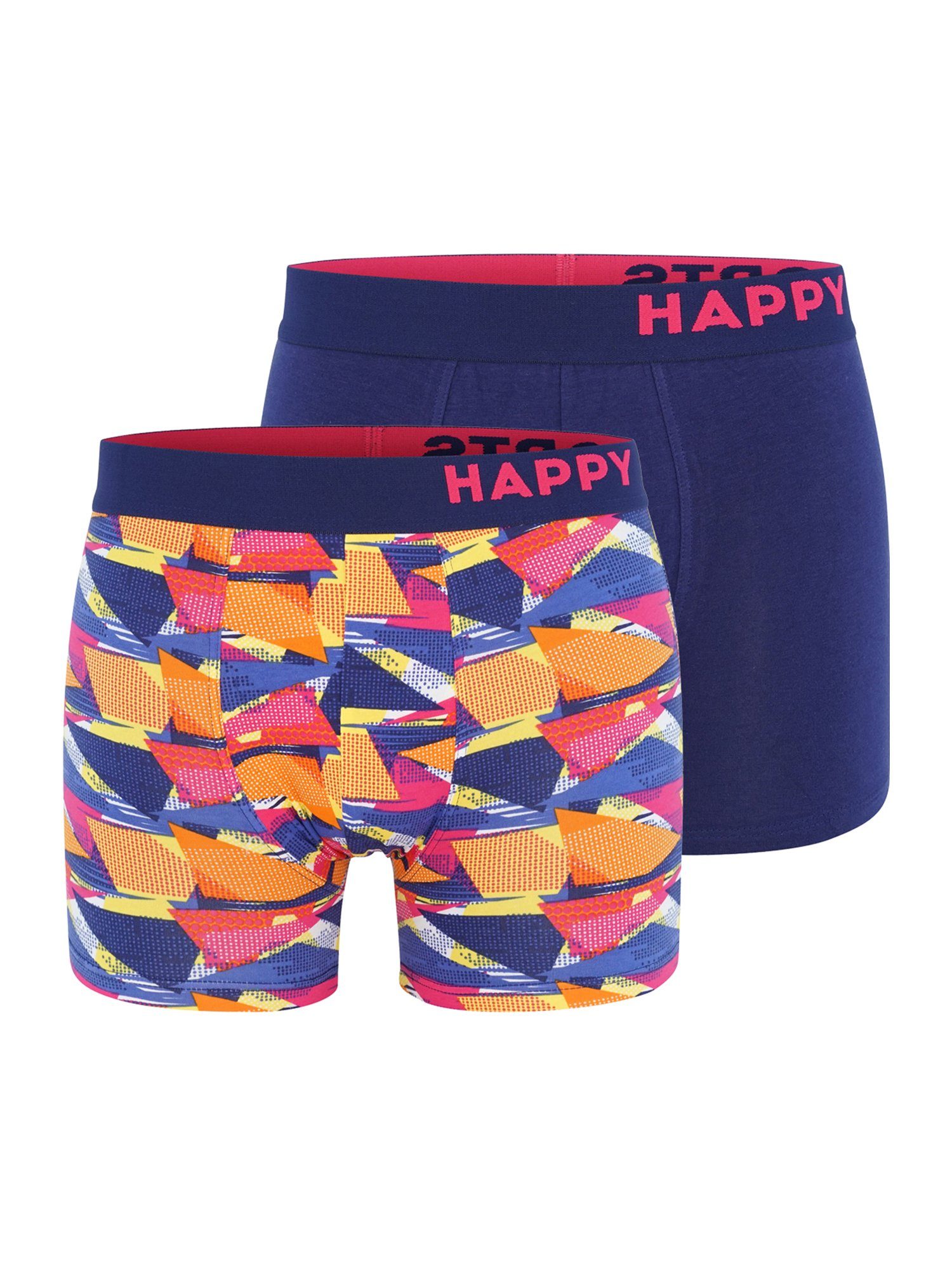 HAPPY SHORTS Retro Pants Motivprint Trunks Neon
