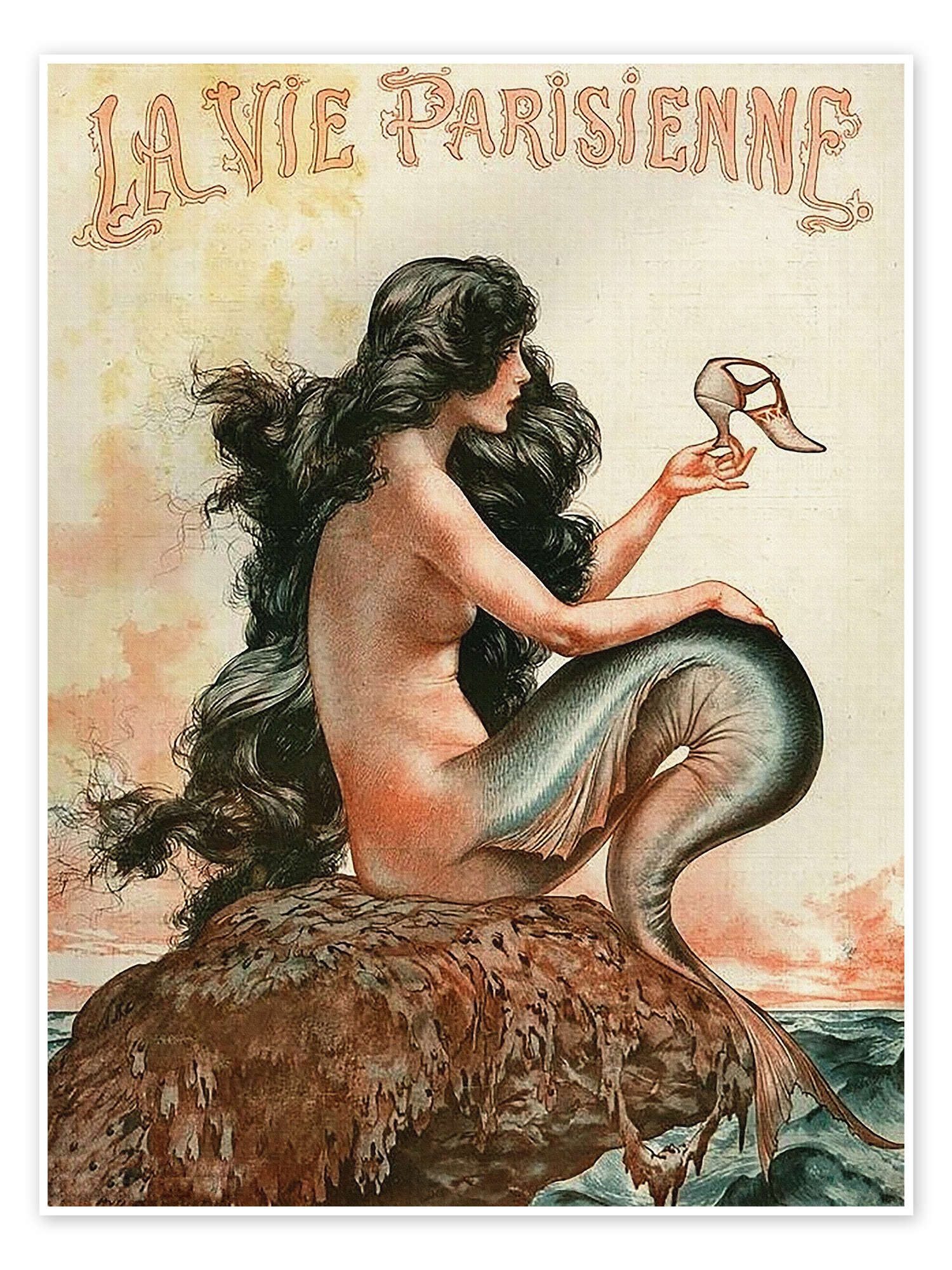 Posterlounge Wandbild La vie Parisienne, Georges Leonnec, erhältlich als Poster, Leinwandbild, Wandsticker oder Acrylglasbild