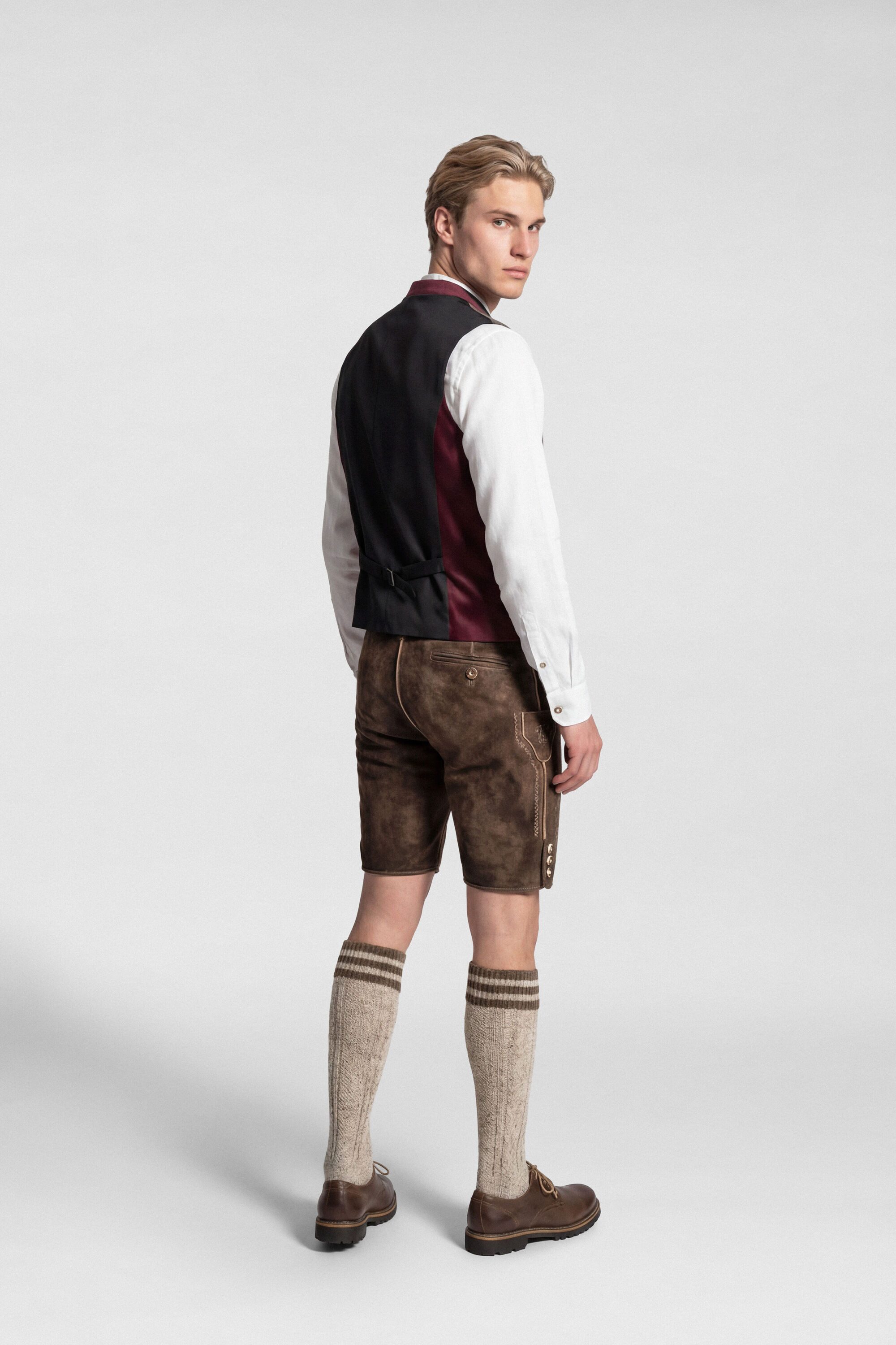 KaiserLich Trachtenweste 4398 mit eleganter Samt-Optik