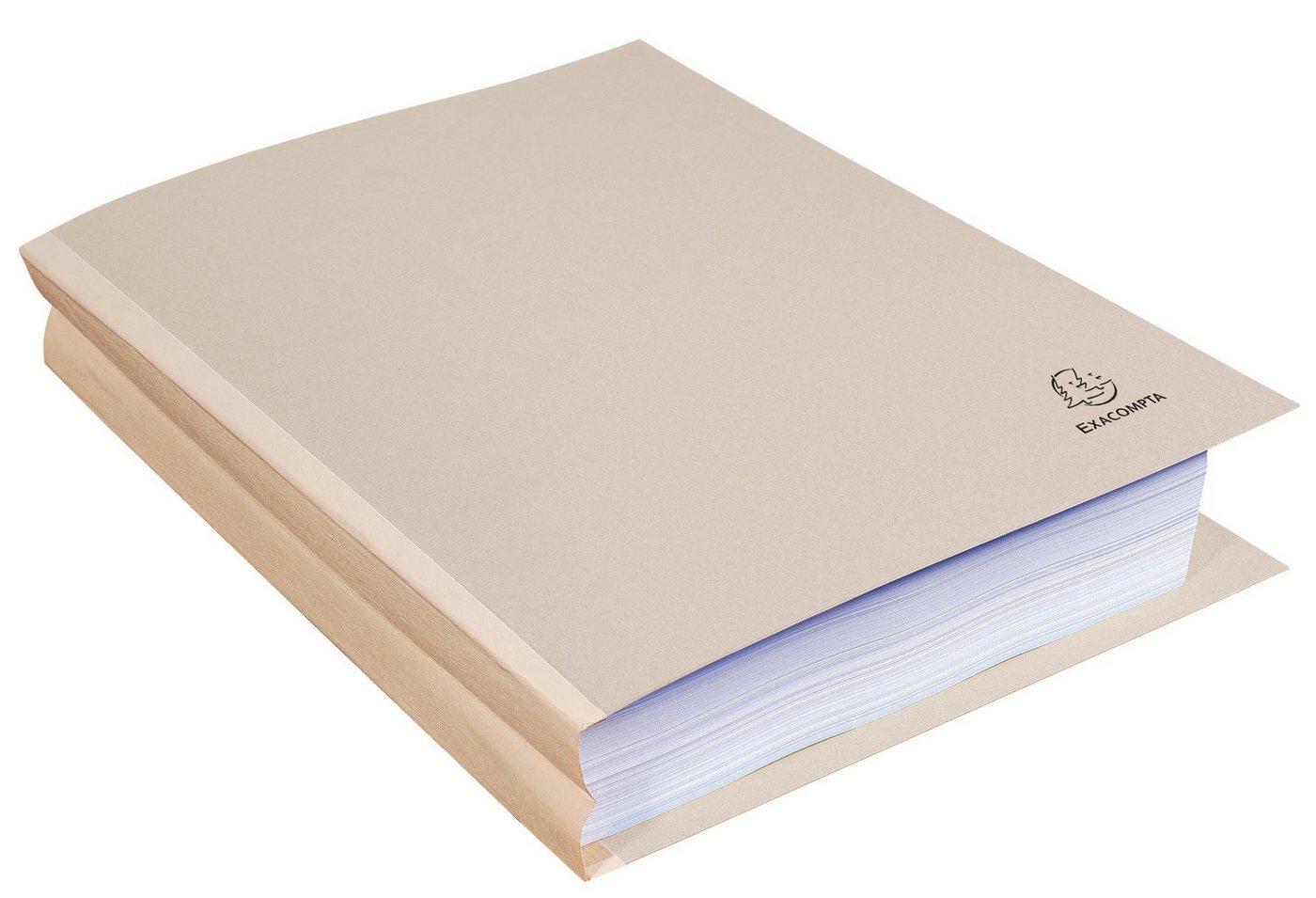 Thumbnail - EXACOMPTA Organisationsmappe 25er Aktendeckel mit leinen Rücken Forever® 320g A4 - Grau - 770009E, Sammelmappe Dehnbar