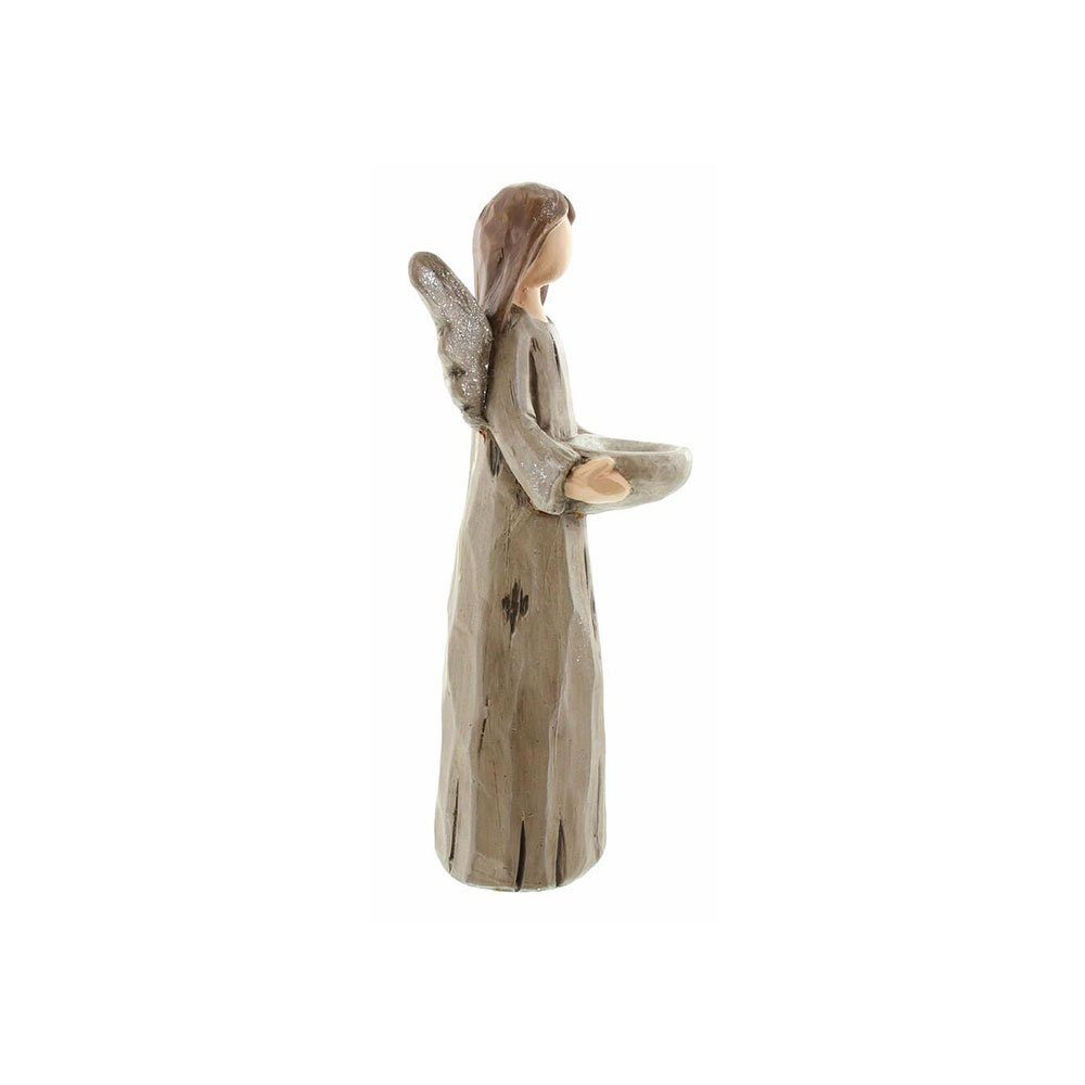 Home-trends24.de Teelichthalter Teelichthalter Engel Weihnachtsdeko Winter Figur Kerzen Beleuchtung