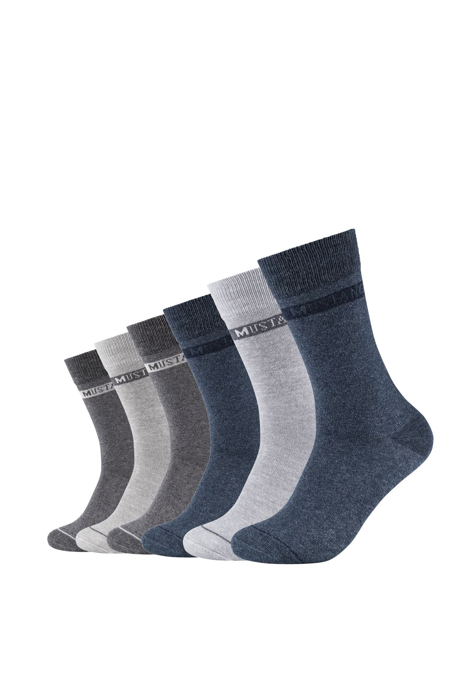 MUSTANG Socken 6er Pack Socken denim melange