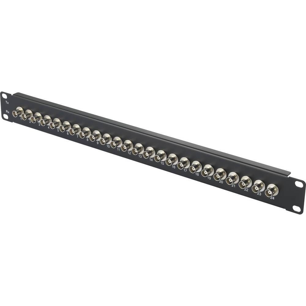 24 Port BNC-Patchpanel 1 HE Netzwerk-Patch-Panel