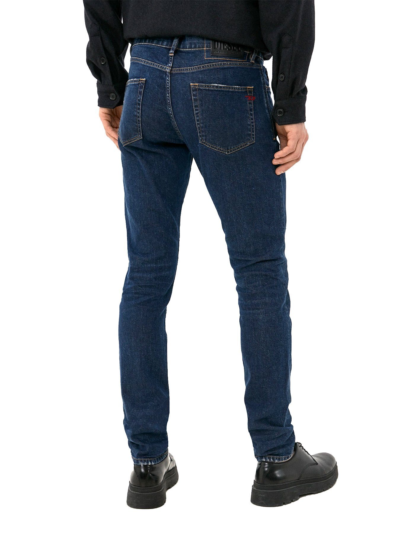 009NV - Diesel - Länge:34 Slim-fit-Jeans Hose Stretch D-Strukt Blau
