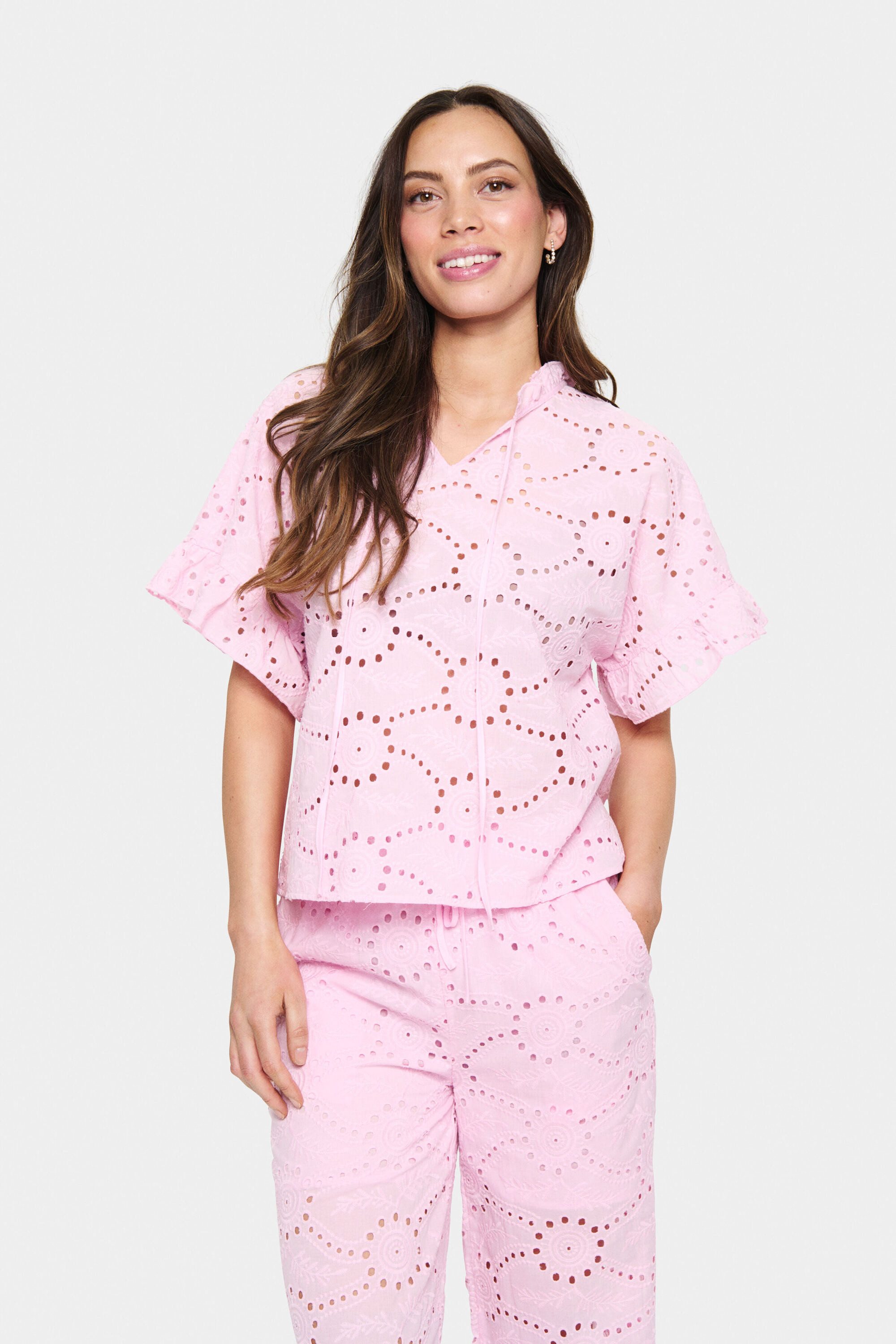 Saint Tropez Kurzarmbluse Kurzarm-Bluse KindraSZ