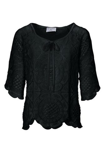 STYLE блузка с кружевом с украшением