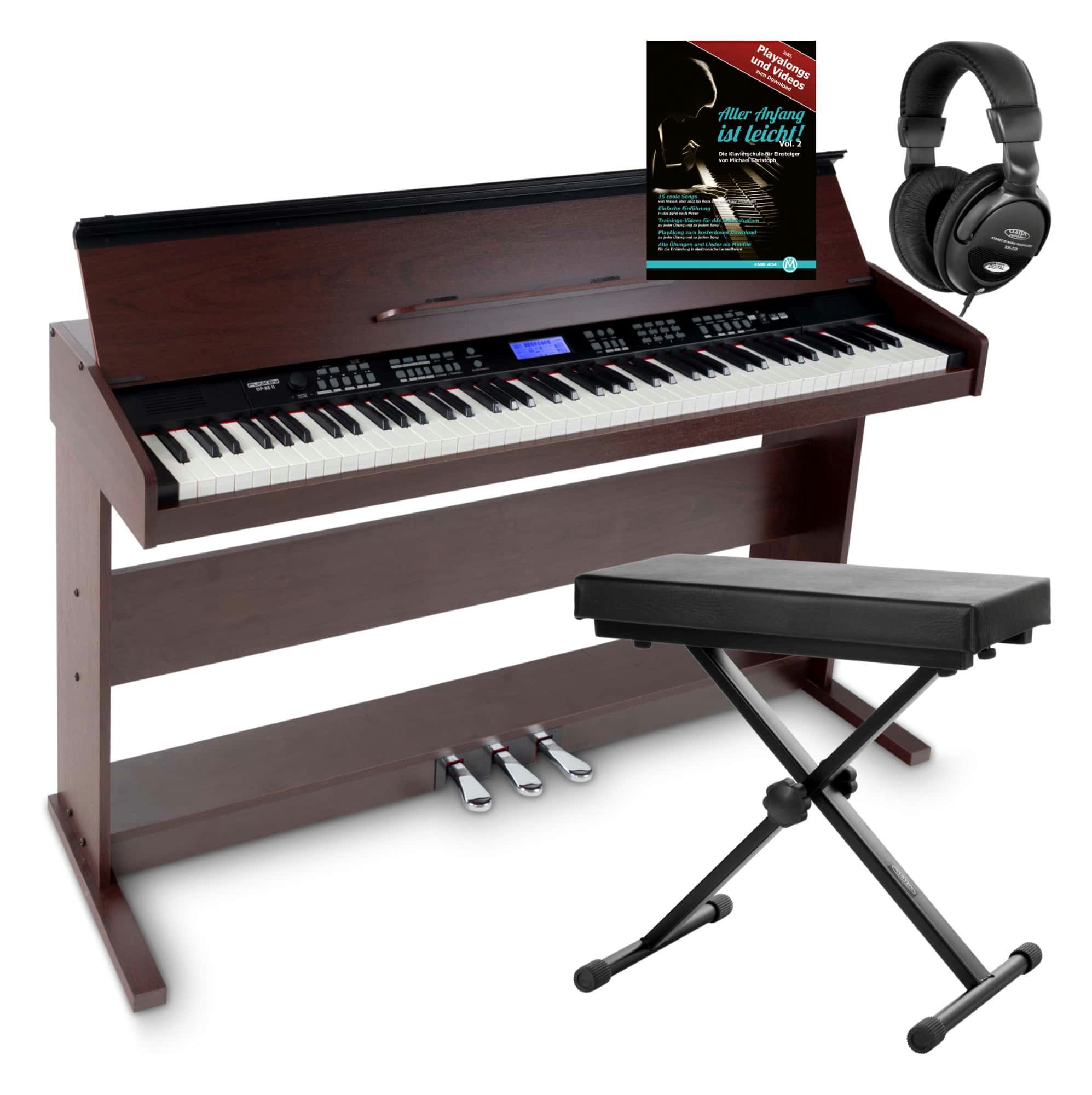 Digitalpiano DP-88 II E-Piano mit 88 anschlagsdynamische Tasten