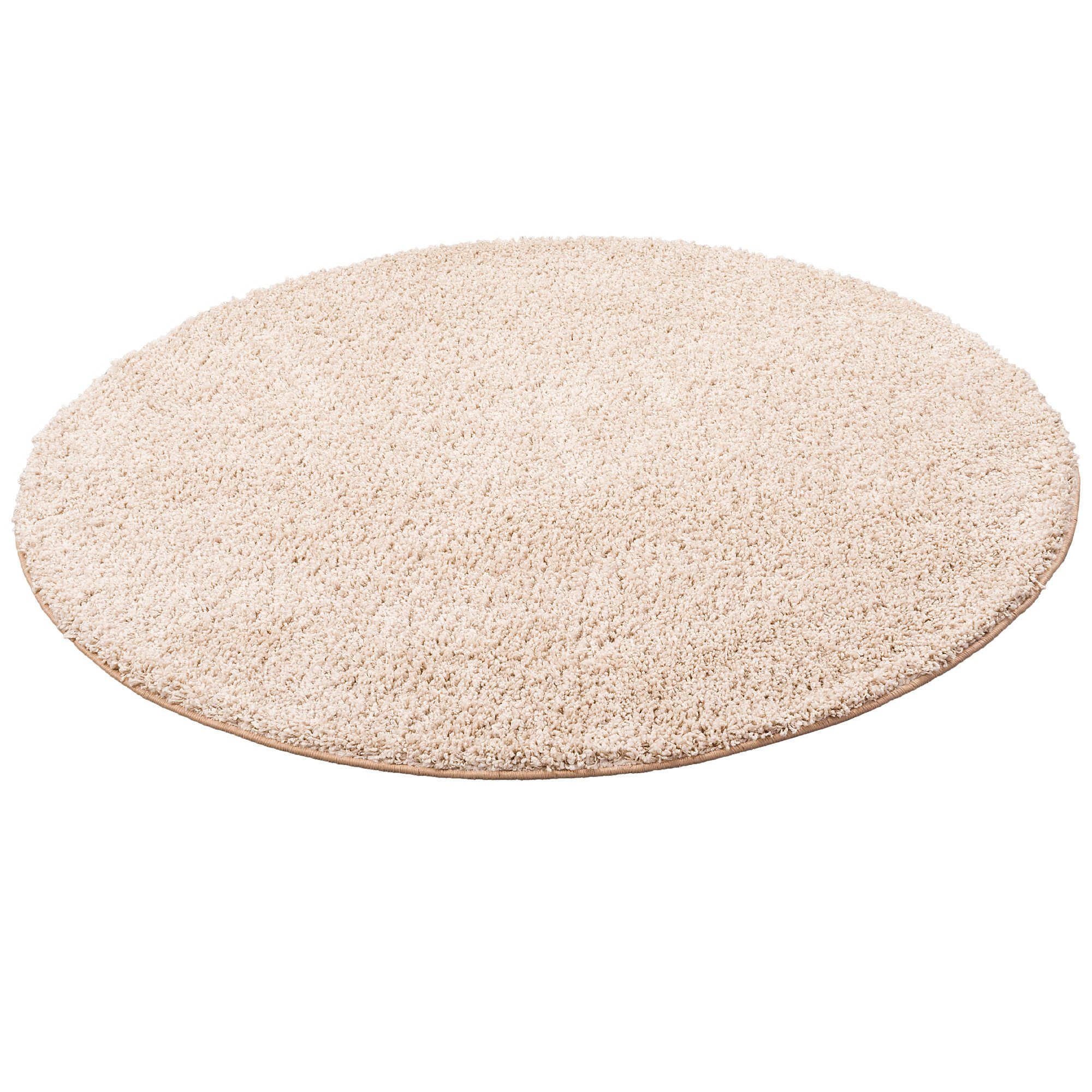 Snapstyle Hochflor-Teppich Luxus Hochflor Langflor Teppich Milano Rund, Rund, Höhe: 43 mm – Bild 5 von 5