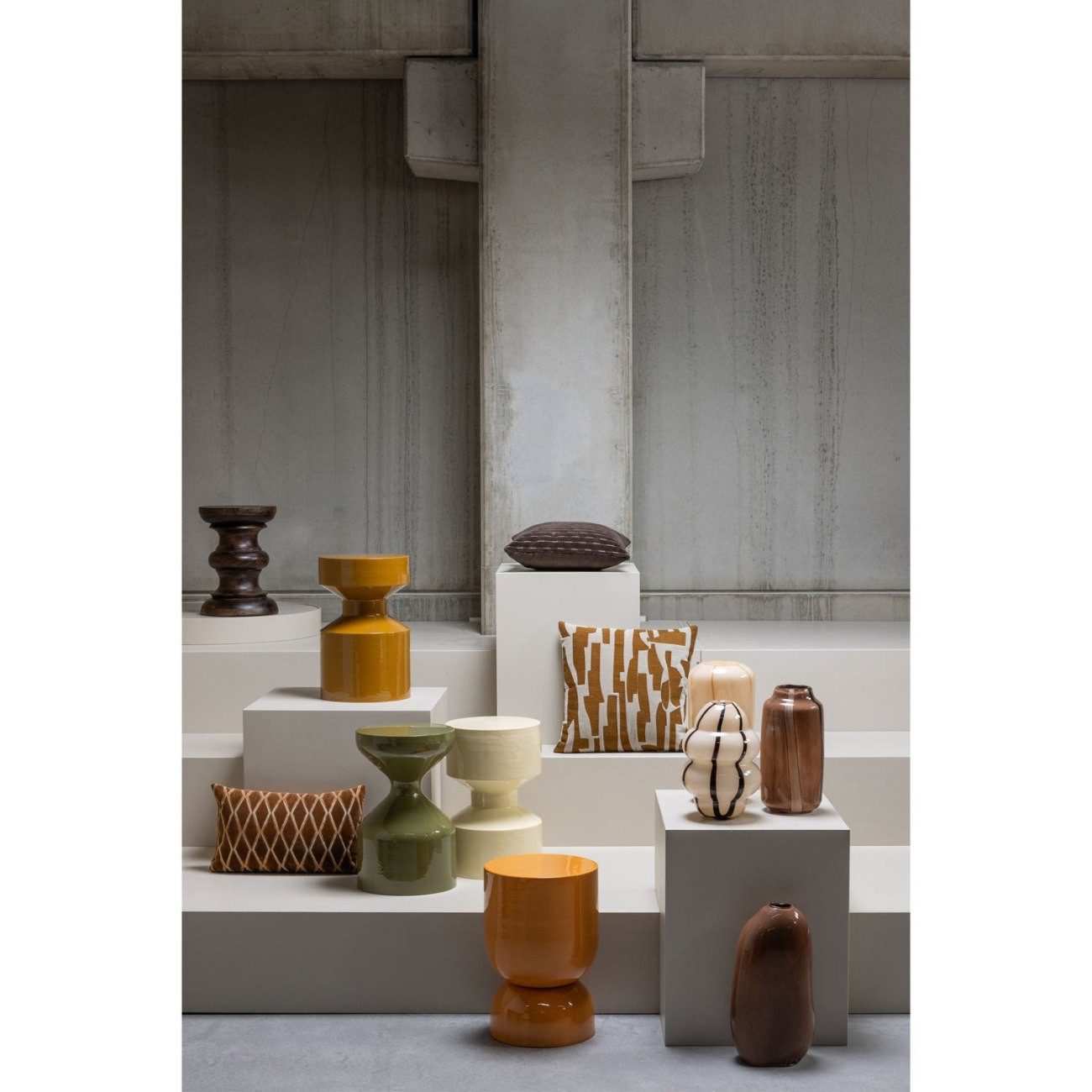 WOOOD Beistelltisch Hekla aus Metall, Orange günstig online kaufen