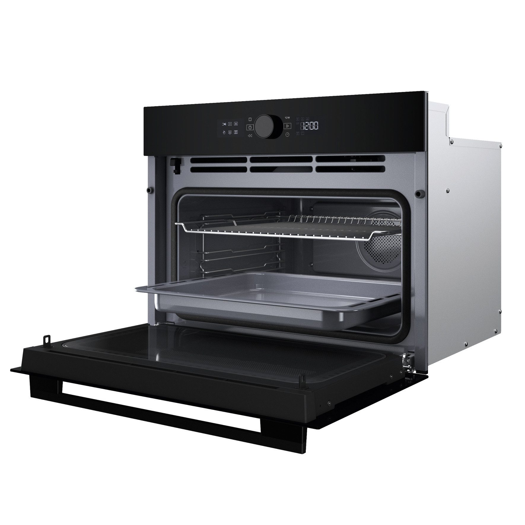 BAUKNECHT Backofen mit Mikrowelle BCW56HMSK, Hydrolyse, SoftClose-Tür, Dynamic Steam, Schnellstart, Brot-Auftaufunktion