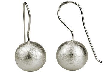SILBERMOOS Paar Ohrhänger Kugelohrhänger, 925 Sterling Silber