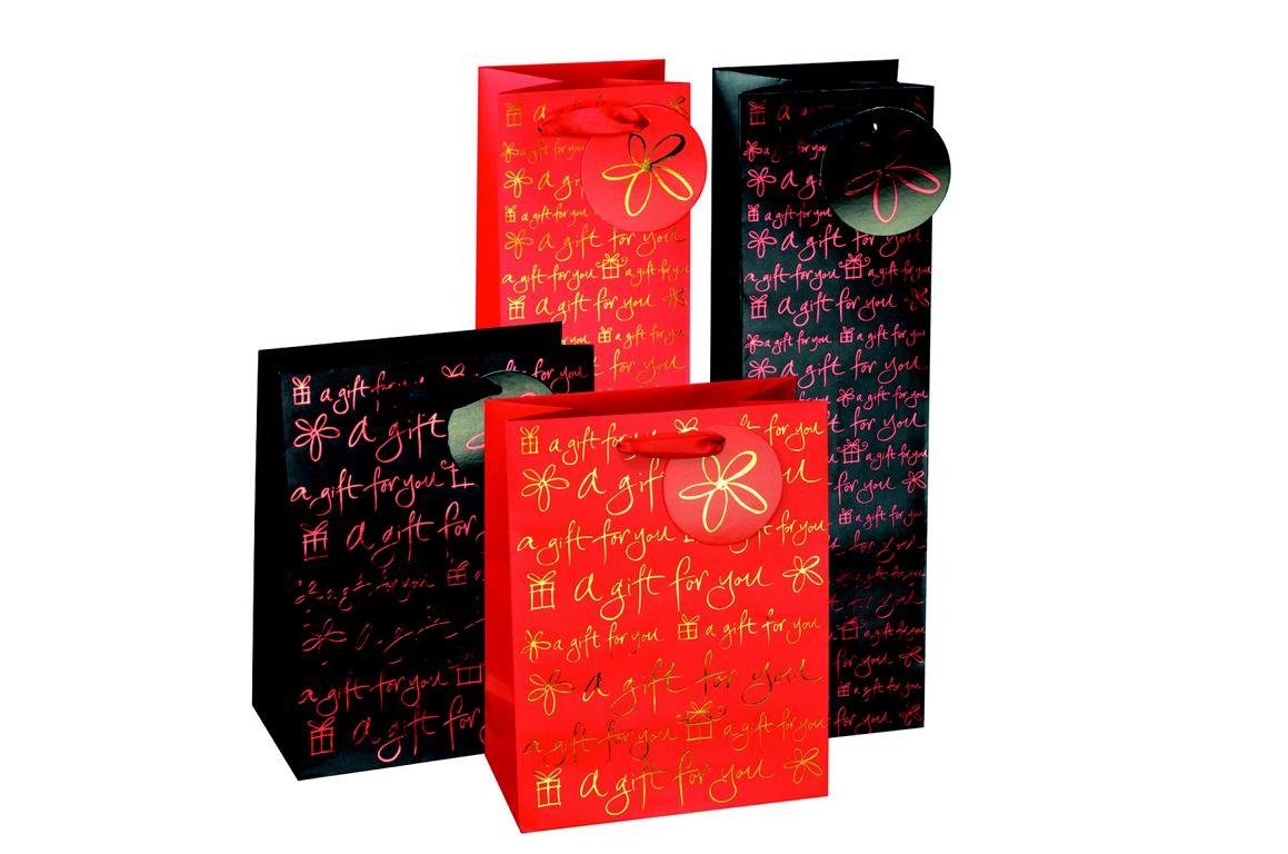 Aufbewahrungsbox 12 Geschenktaschen / Geschenktüten / Maße: 362x105x105mm / für große F