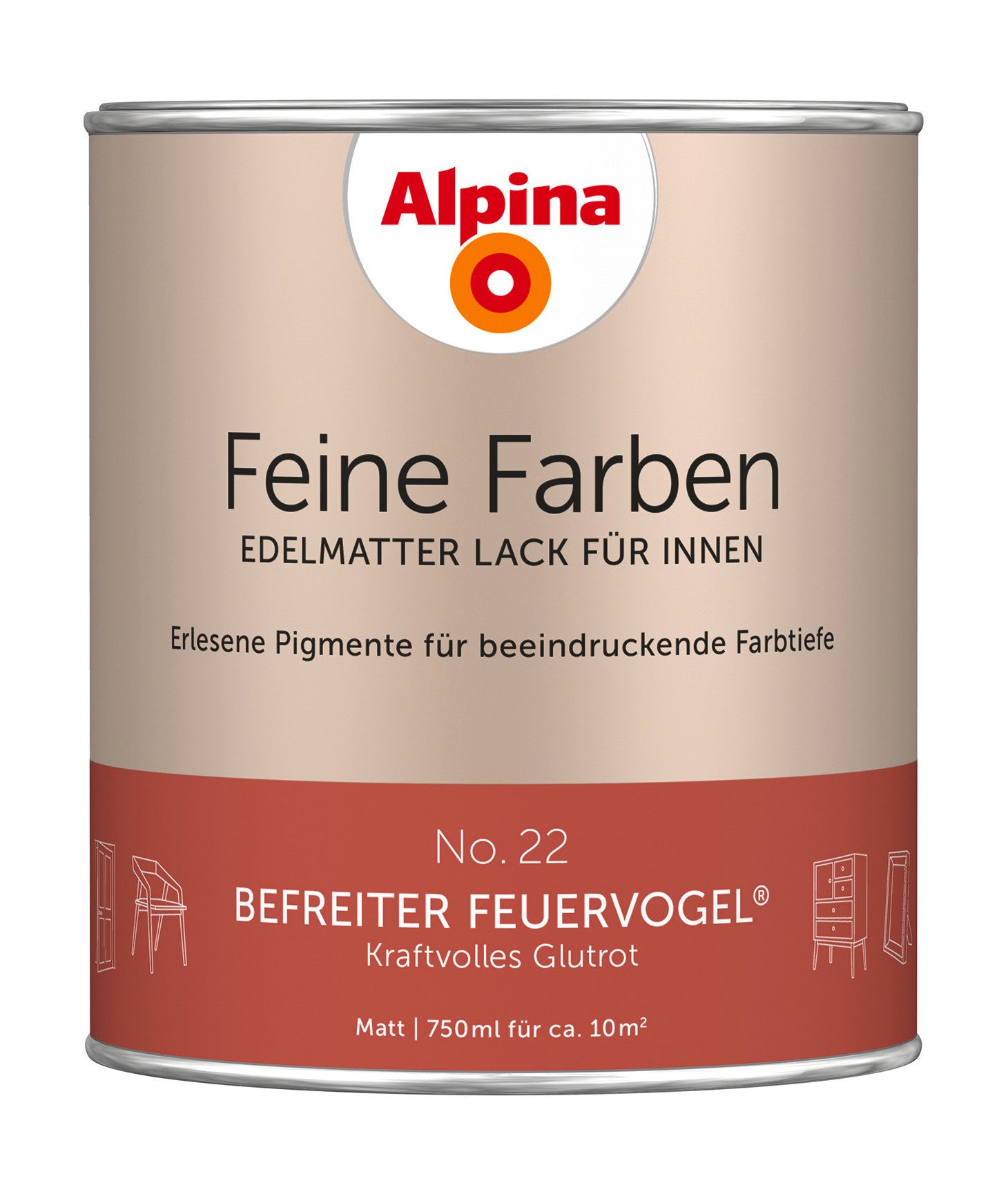 Alpina Lack Feine Farben Lack 750ml