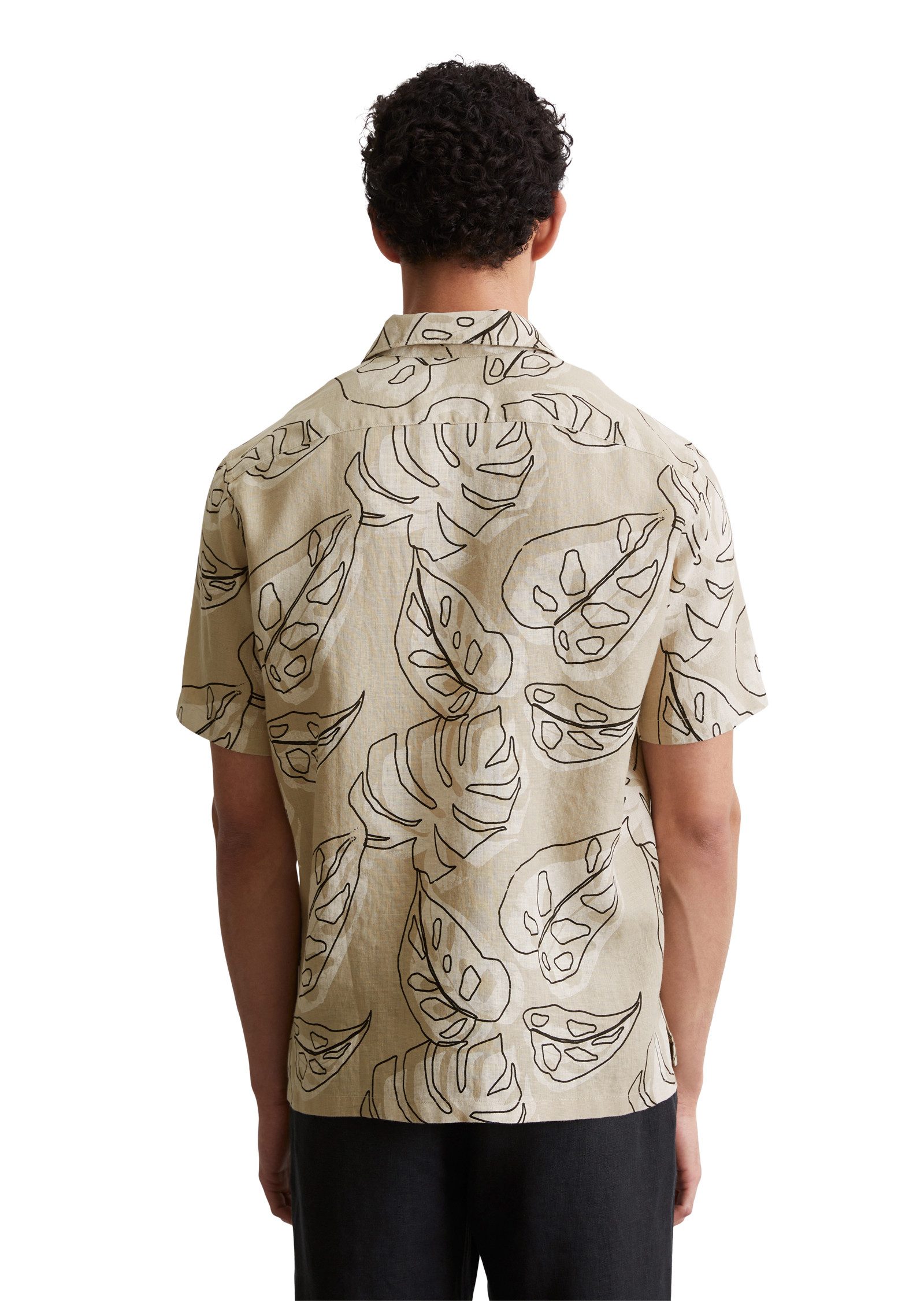 Marc O'Polo Leinenhemd mit floralem Allover günstig online kaufen