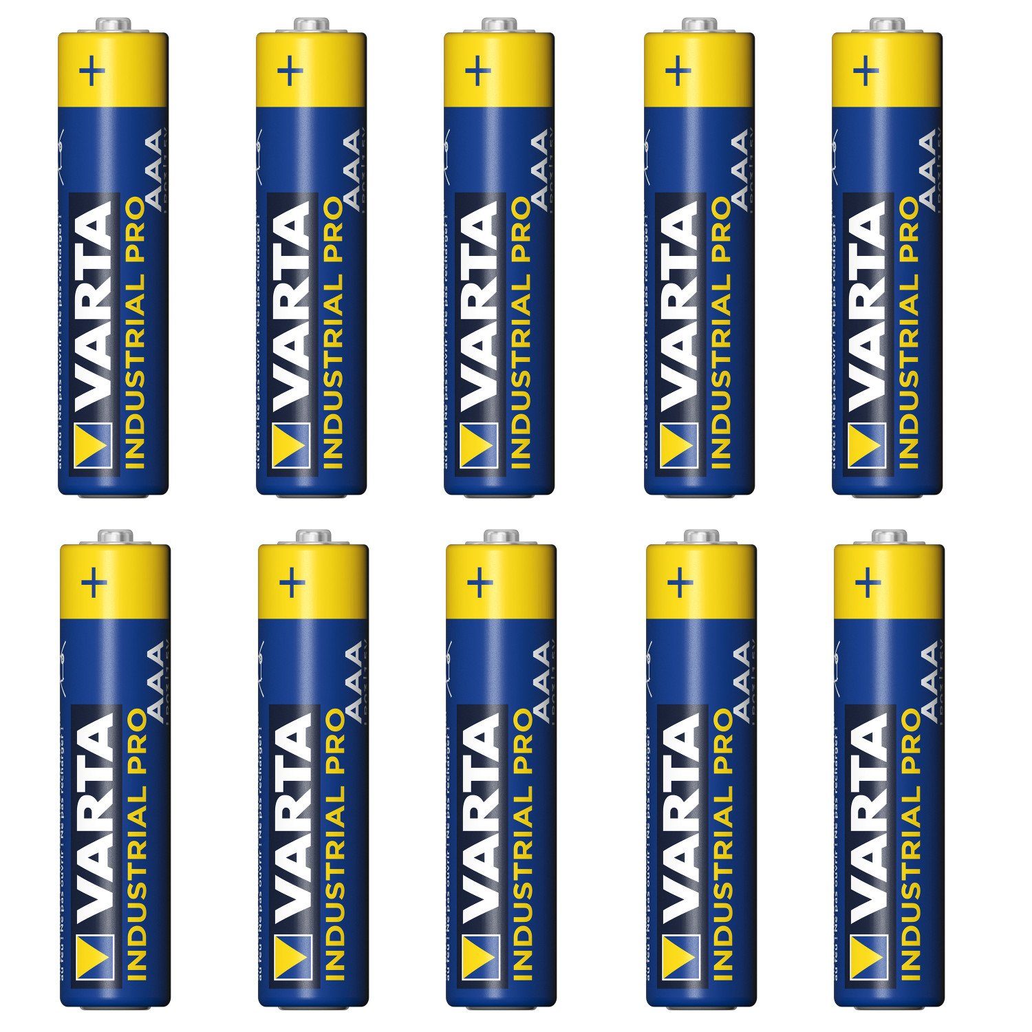 VARTA Batterie, (10 St), Industrie-Batterien LR03/AAA