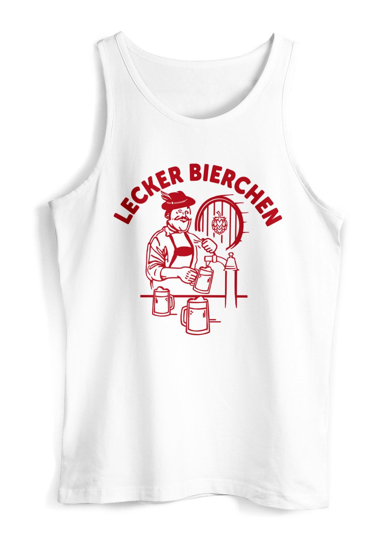 MoonWorks Tanktop Herren Tanktop Lecker Bierchen günstig online kaufen