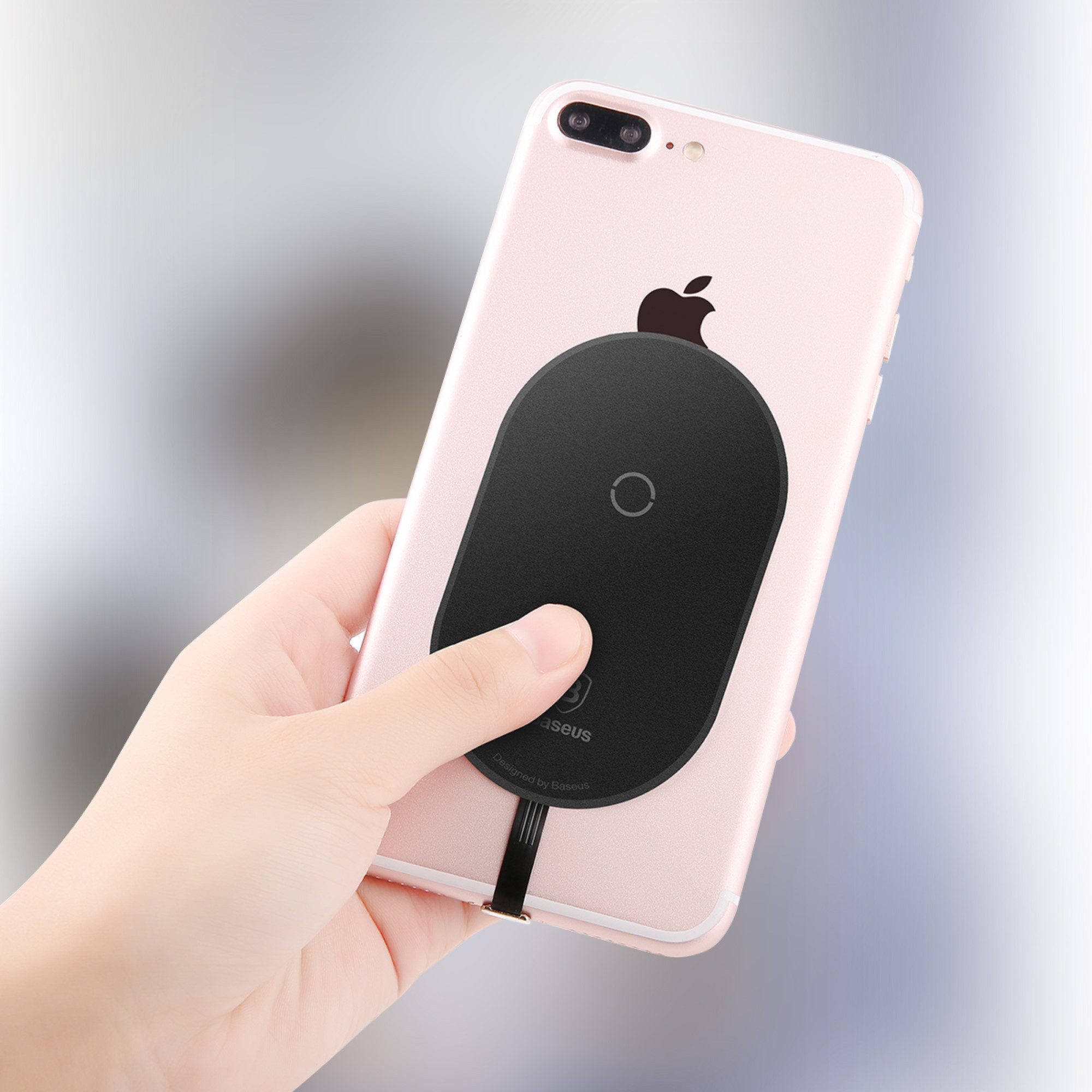 Baseus induktives Ladegerät Wireless Charger für iPhone Schwarz Wireless Charger