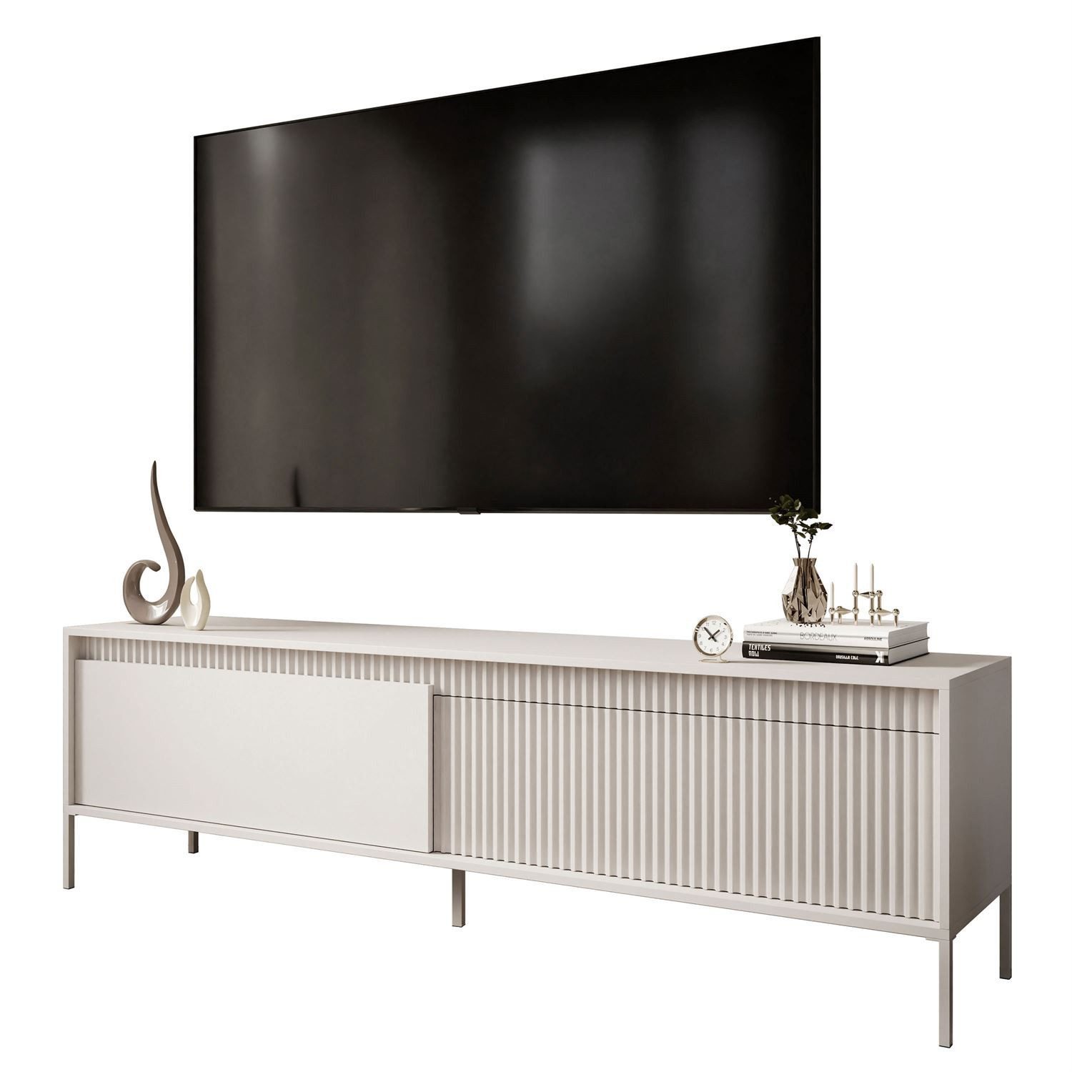 yourhouse24 TV-Schrank SENSO Fronten gefräst, TV-Tisch, günstig online kaufen