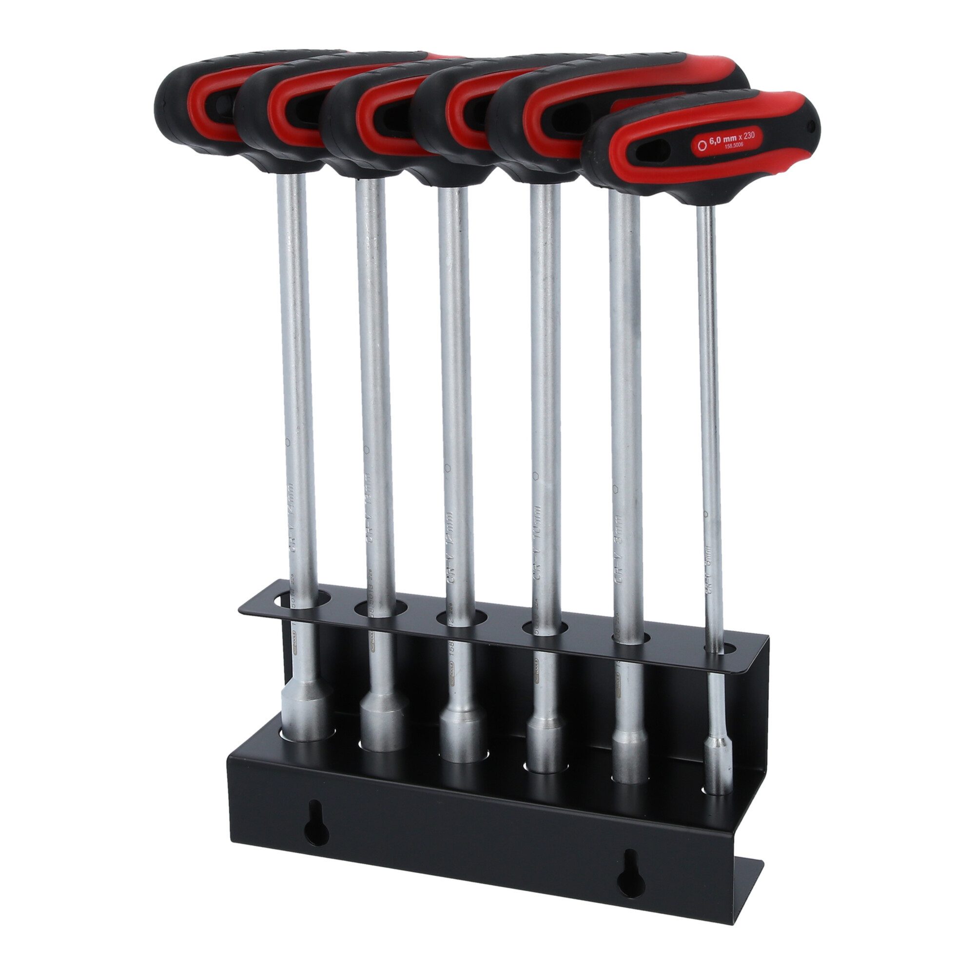 KS Tools Schraubendreher KS Tools CHROMEplus T-Griff-Nussschraubendreher-Satz, 6-teilig, 6-14mm