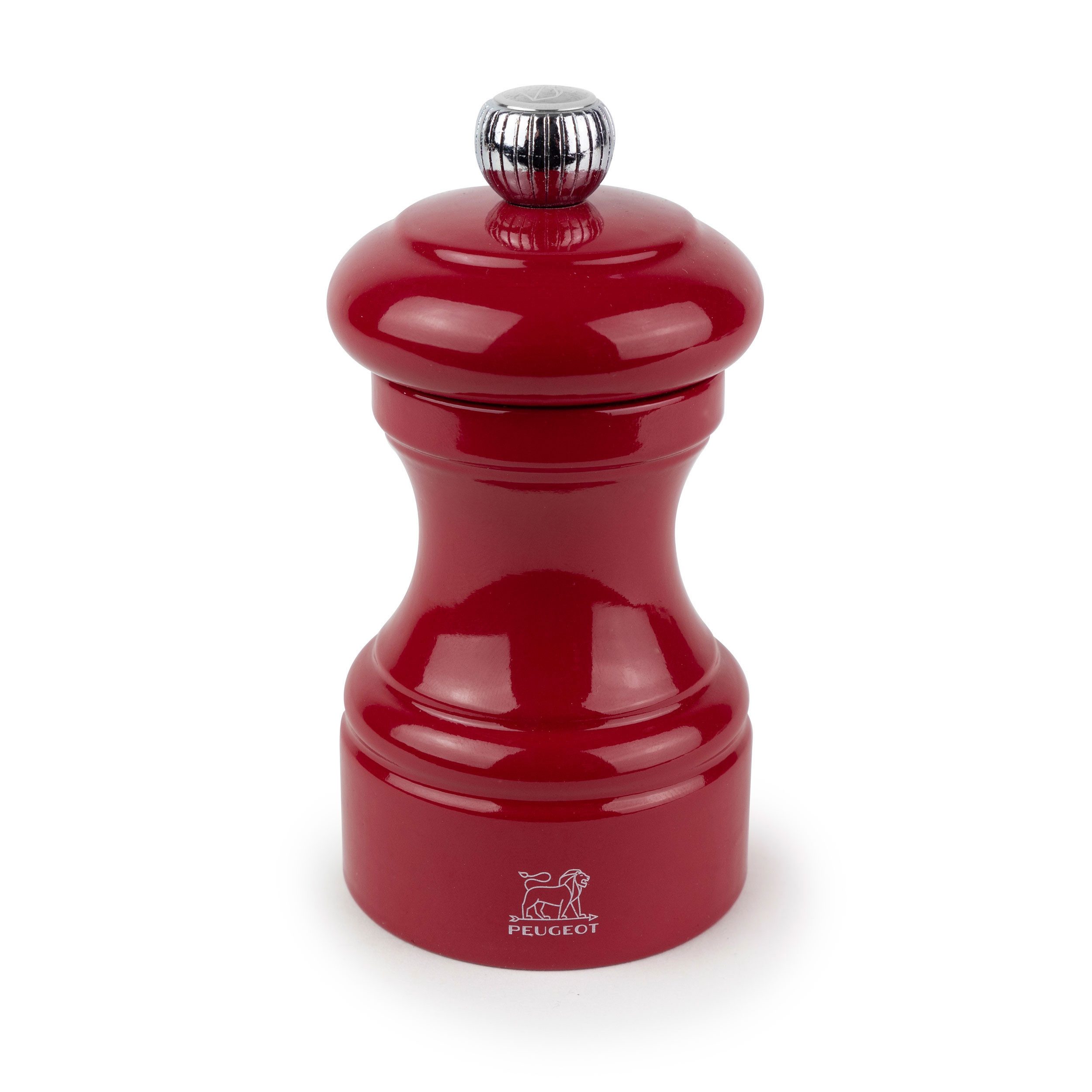 Salzmühle BISTRO 10cm Passionsrot Buchenholz Lackiert Stahlmah Manuell