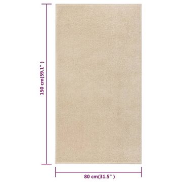 Teppich Kurzflor 80x150 cm Beige, furnicato, Rechteckig